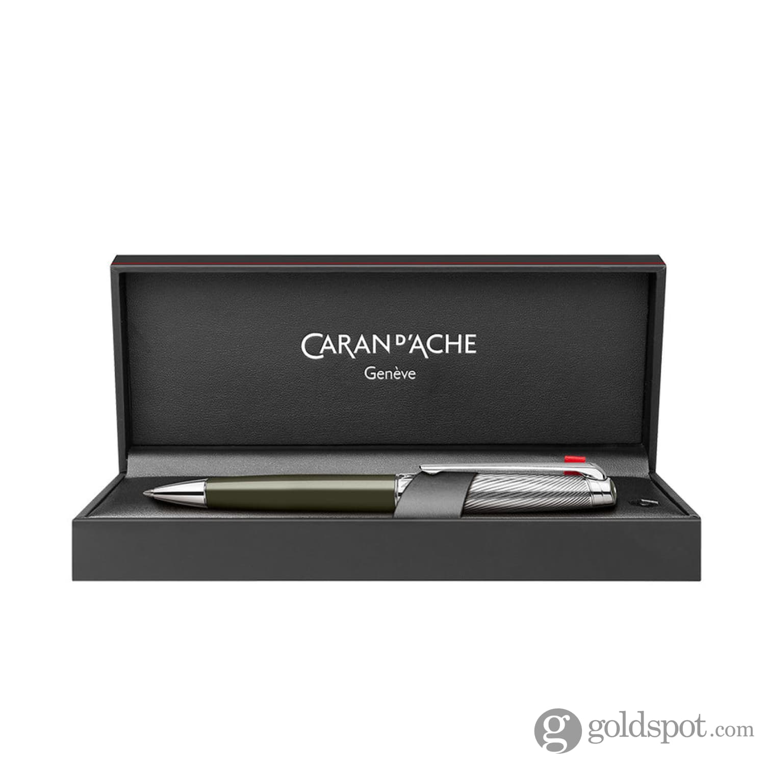 Caran d’Ache Leman Ballpoint Pen - Premium Swiss Made Writing Instrument in Terre D’ombre Brown - Ideal for Business Professionals, Gift Giving & Luxury Writing Experience