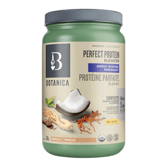 Botanica Perfect Protein Elevate Energy Booster - Vanilla Flavor 574g for Workout Recovery & Muscle Growth | Post-Workout Supplement for Athletes & Fitness Enthusiasts