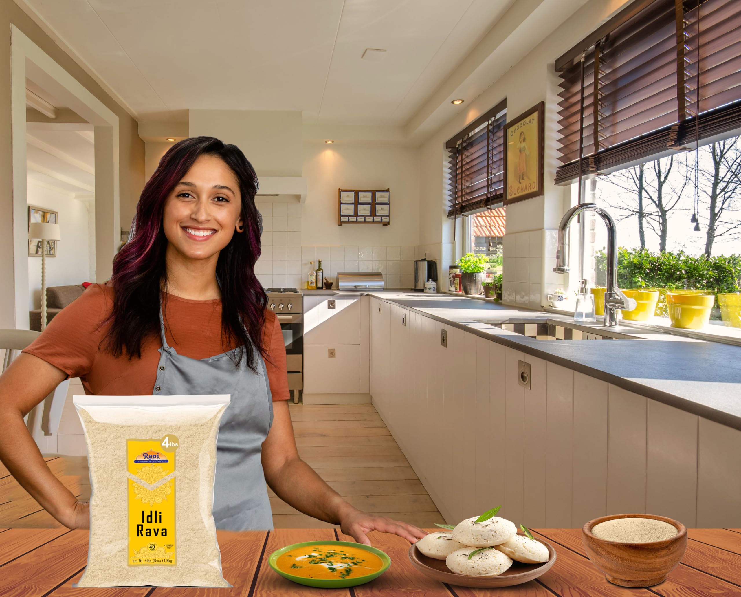 Rani Idly Rava (Parboiled Cream of Rice) 64oz (4lbs) 1.81kg - All Natural, Vegan, Gluten Friendly, Non-GMO, Indian Origin - Perfect for Indian Breakfast, Idli, Dosa & Healthy Cooking