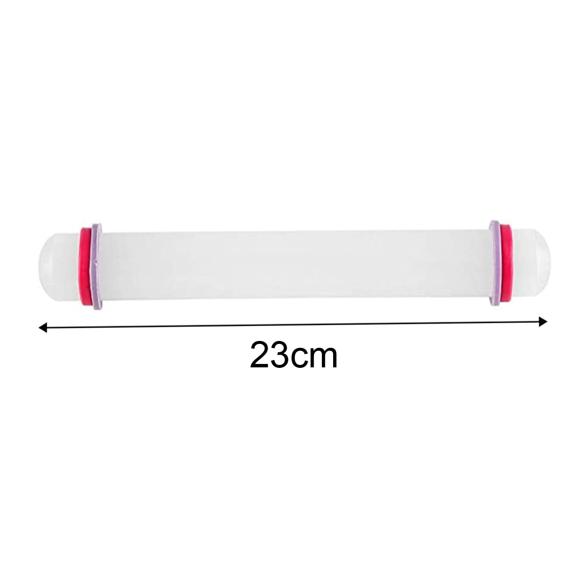 2-Pack Non-Stick 9-Inch Adjustable Rolling Pin with Removable Rings - Perfect for Baking Dough, Pizza, Pastries, Pasta, Cookies & Dumplings - Ideal for Home Bakers & Professional Chefs