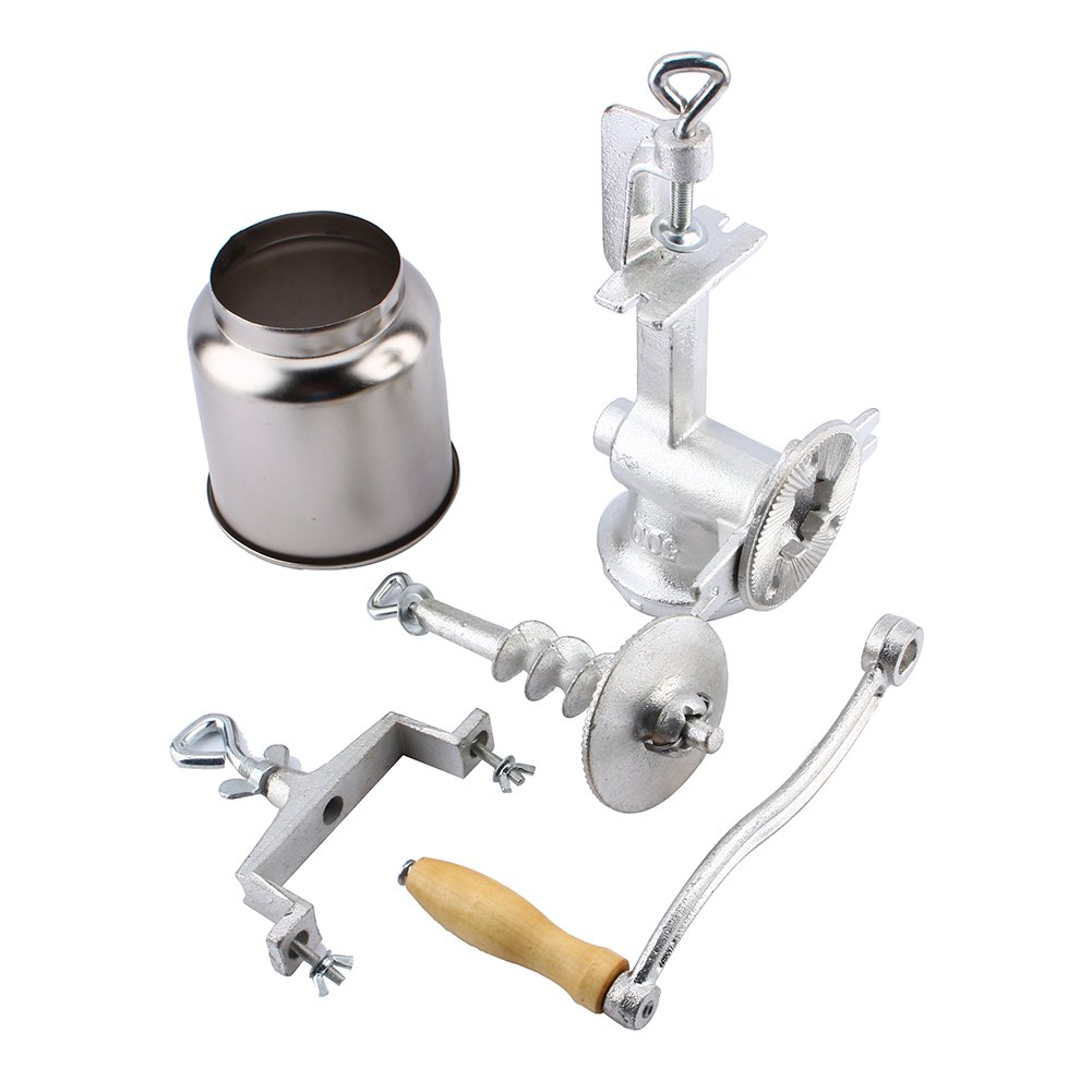 Restokki Hand Crank Grain Mill - Stainless Steel Manual Corn, Nut & Flour Grinder for Kitchen - Perfect for Freshly Ground Coffee, Baking & Healthy Food Prep at Home