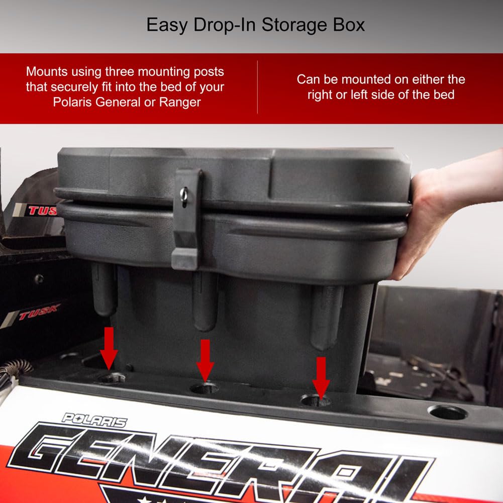 Tusk Off-Road 24L Bed Storage Box - Durable Truck & SUV Cargo Organizer for Camping, Hunting & Outdoor Adventures