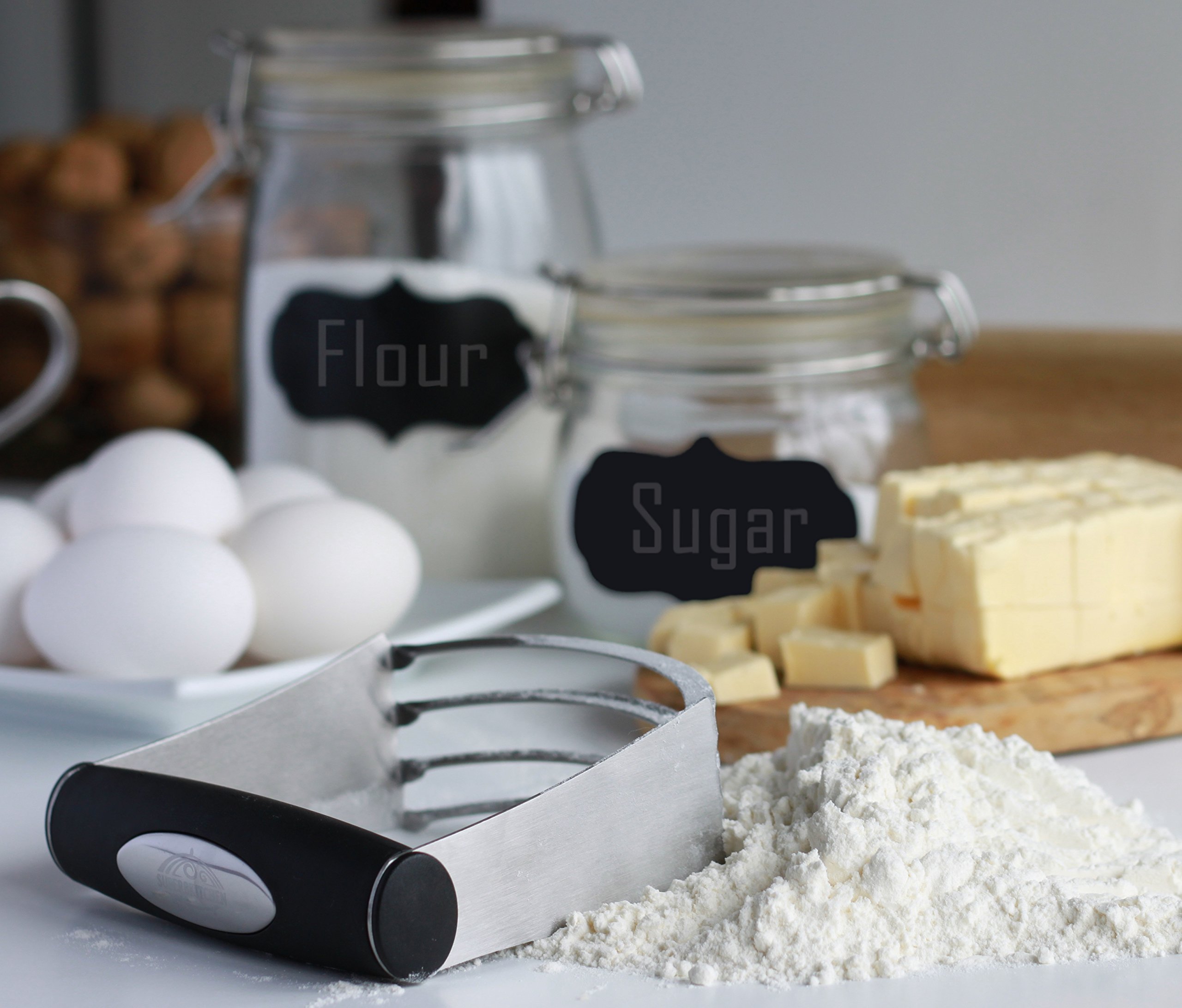 Professional Stainless Steel Dough Blender - Heavy Duty Pastry Cutter for Pie Crust, Cookies & Baking | Perfect for Thanksgiving, Christmas & Holiday Desserts