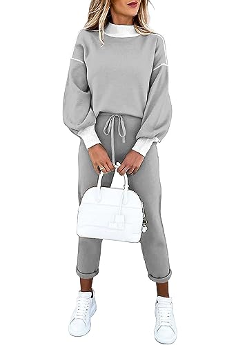 ETCYY Women's 2-Piece Lounge Set - Long Sleeve Sweatshirt & Sweatpants Comfy Outfit | Cozy Home Wear, Yoga Pants & Relaxing Loungewear for Women