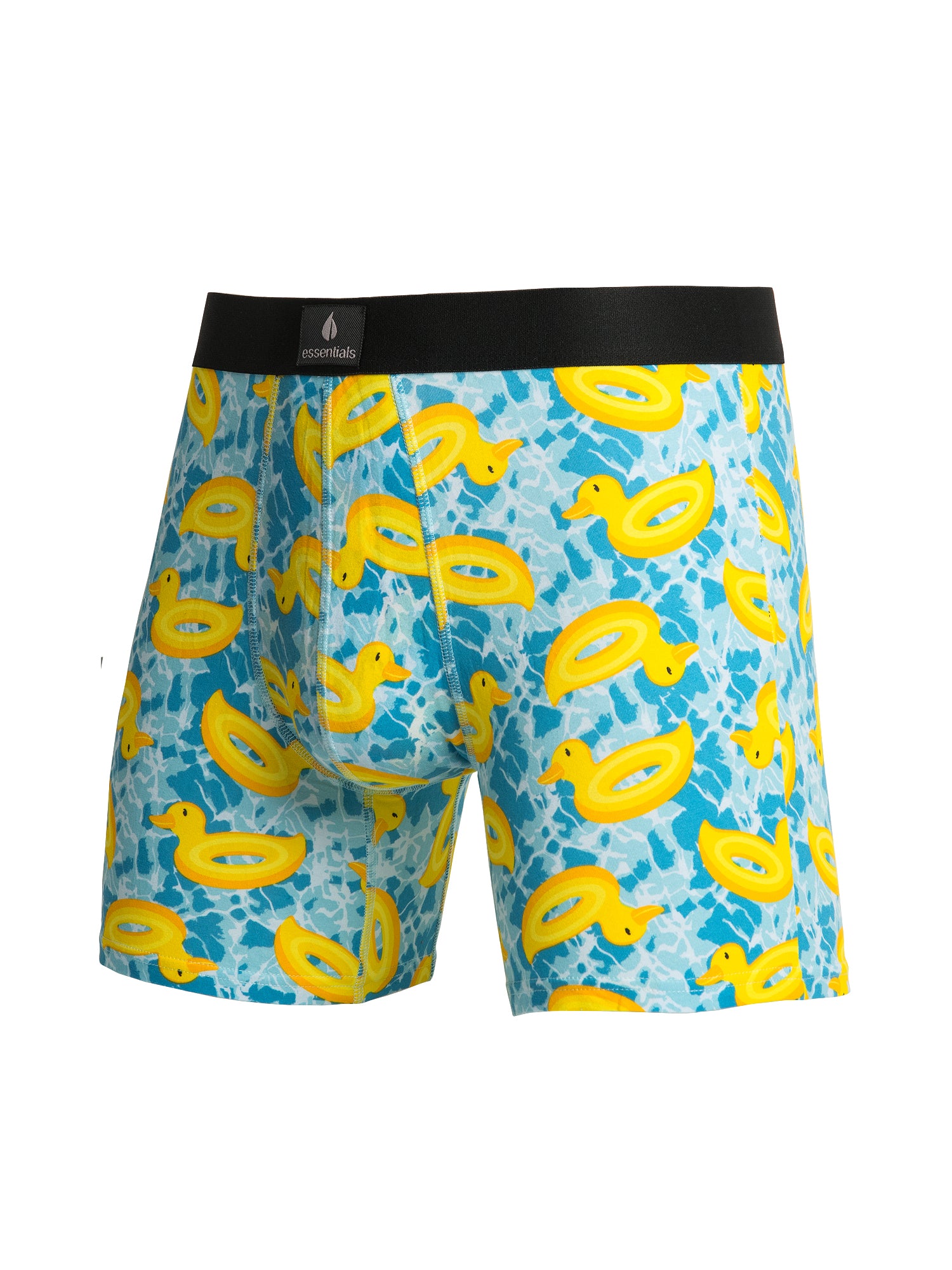 Men's Boxer Briefs with Rubber Duck Print - Comfortable Underwear for Everyday Wear & Fun Gifts