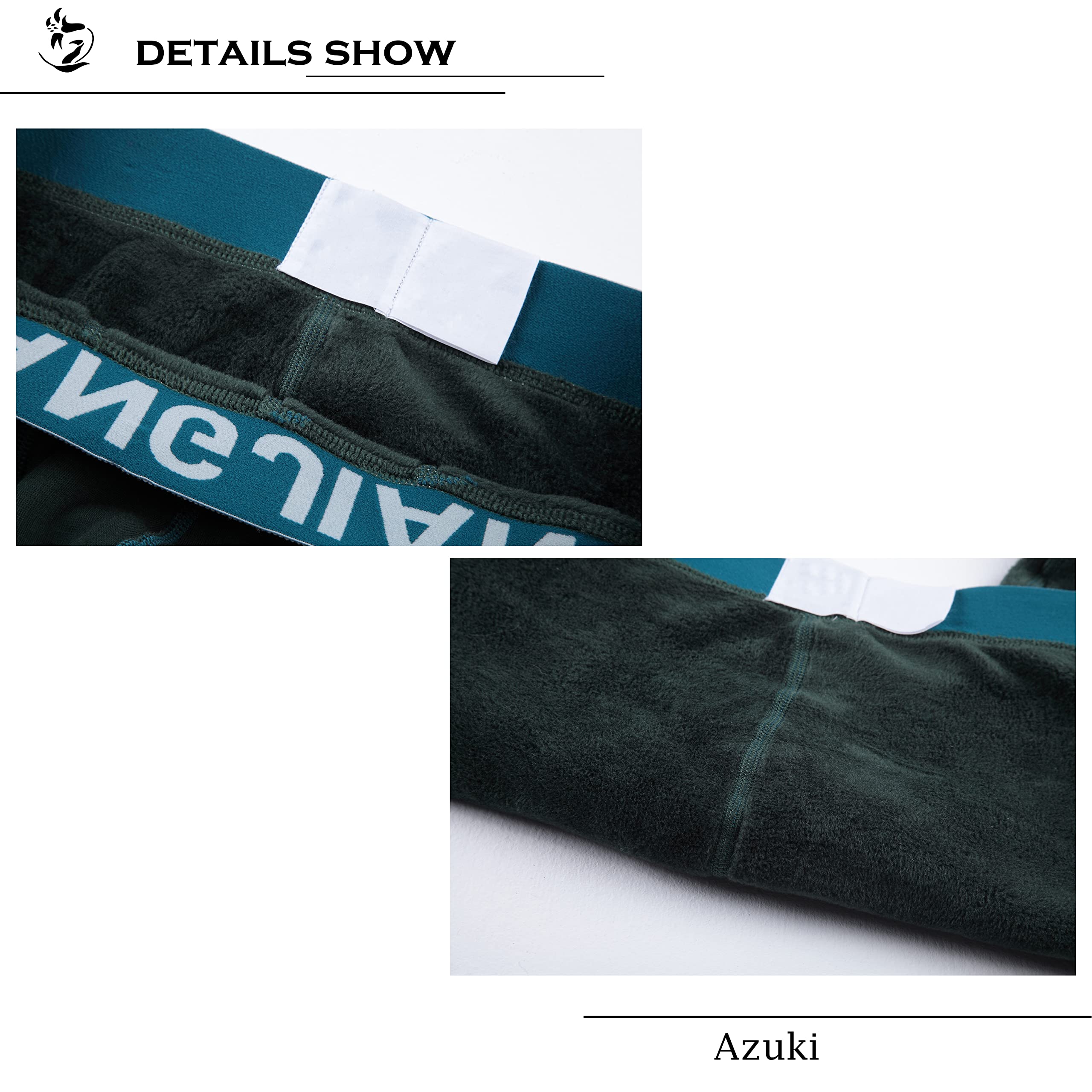 Azuki Men's Thermal Underwear Bottoms - Warm Base Layer Long Johns for Cold Weather - Perfect for Winter Sports, Hiking & Outdoor Activities
