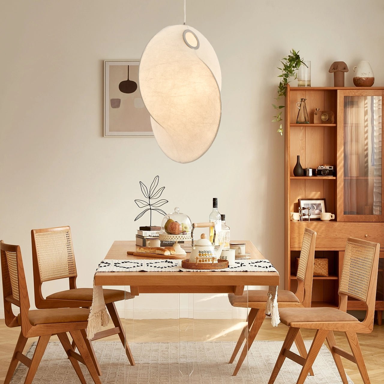 Celeste Modern Crescent Pendant Light - Sleek Moon-Shaped Hanging Fixture for Bedroom, Dining Room & Living Room Decor