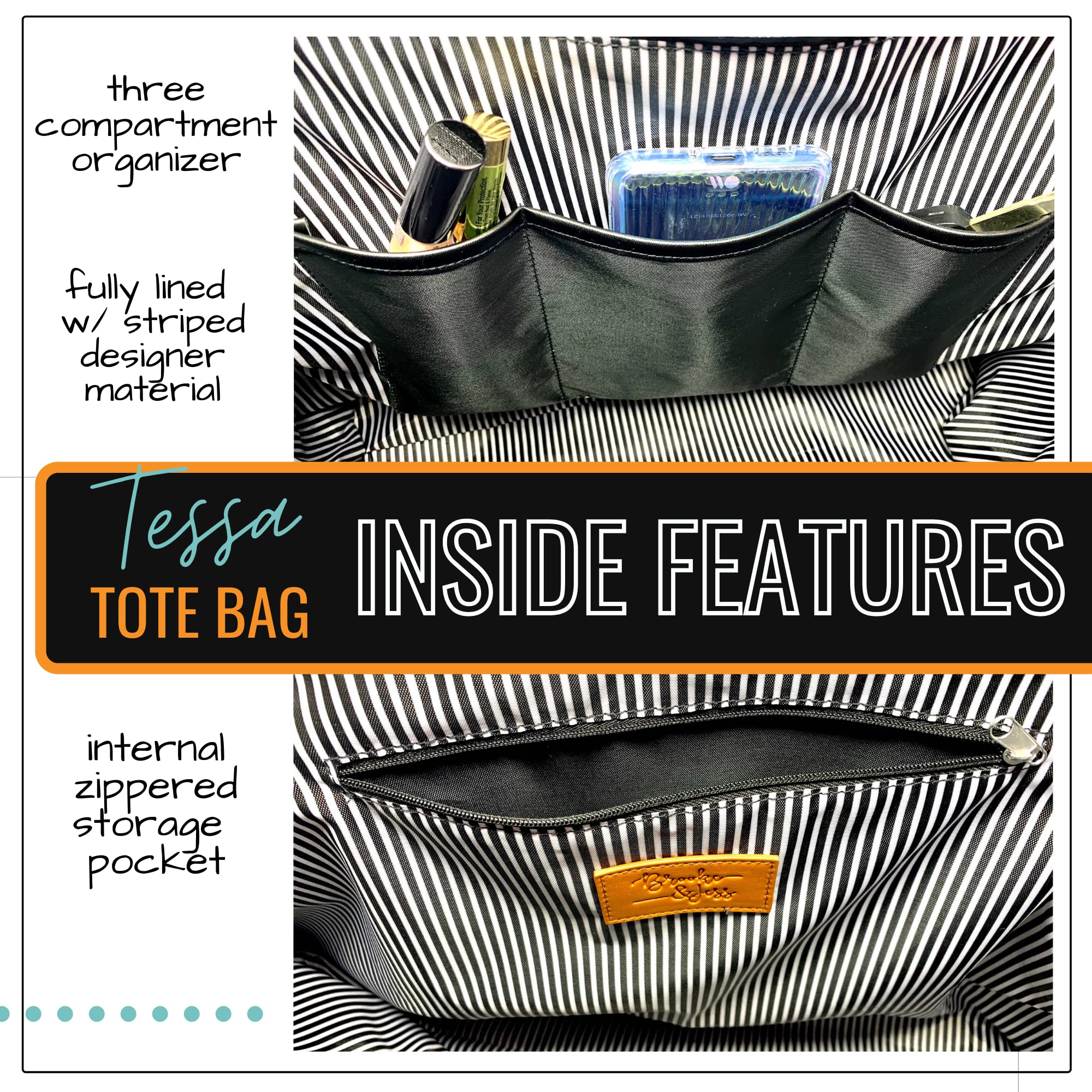 Durable Grandma Tote Bag with Zipper & Pocket - Perfect for Shopping & Daily Use