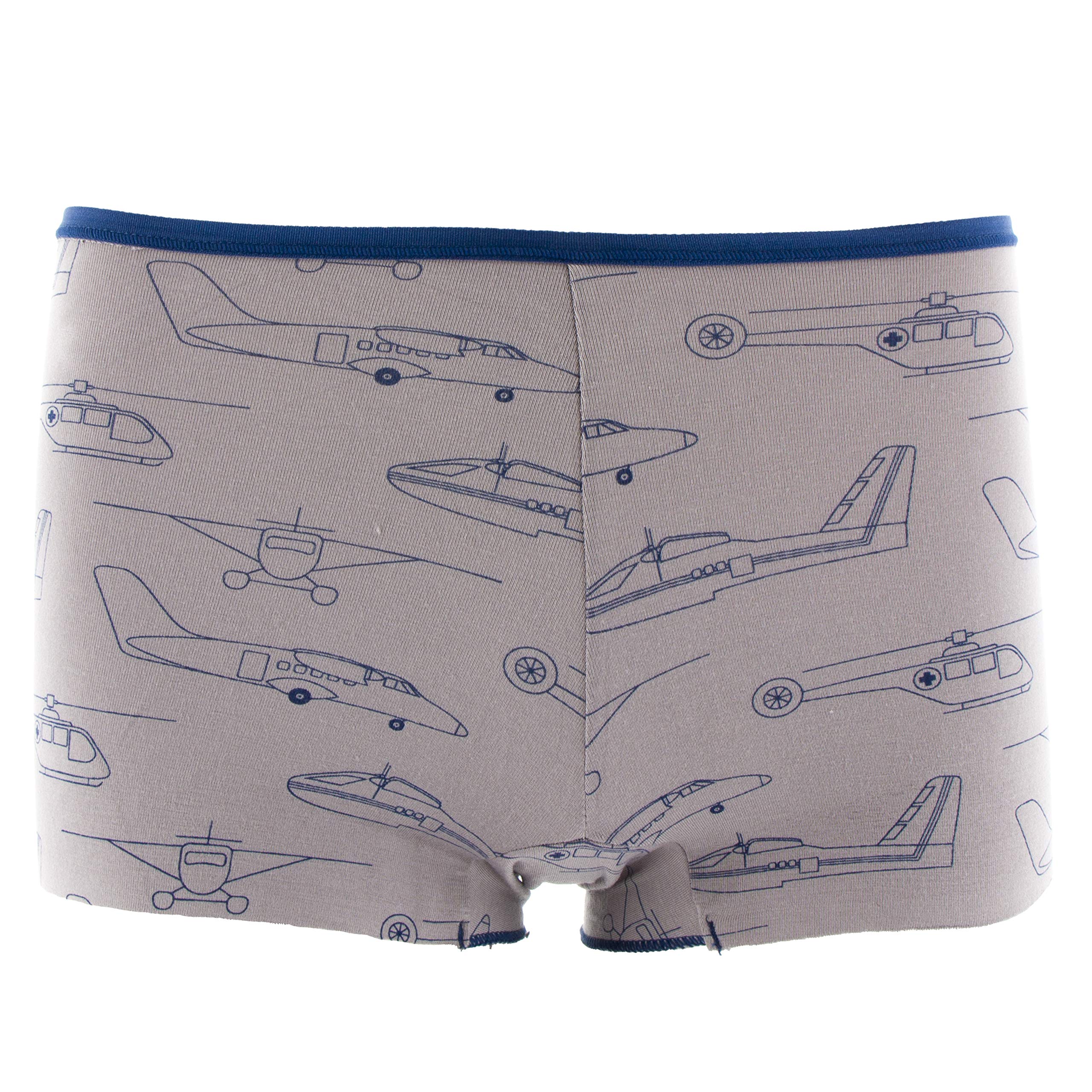 KICKEE Women's Printed Boy Short Underwear - Soft & Comfortable Cotton Panties for Lounge, Sleep & Everyday Wear