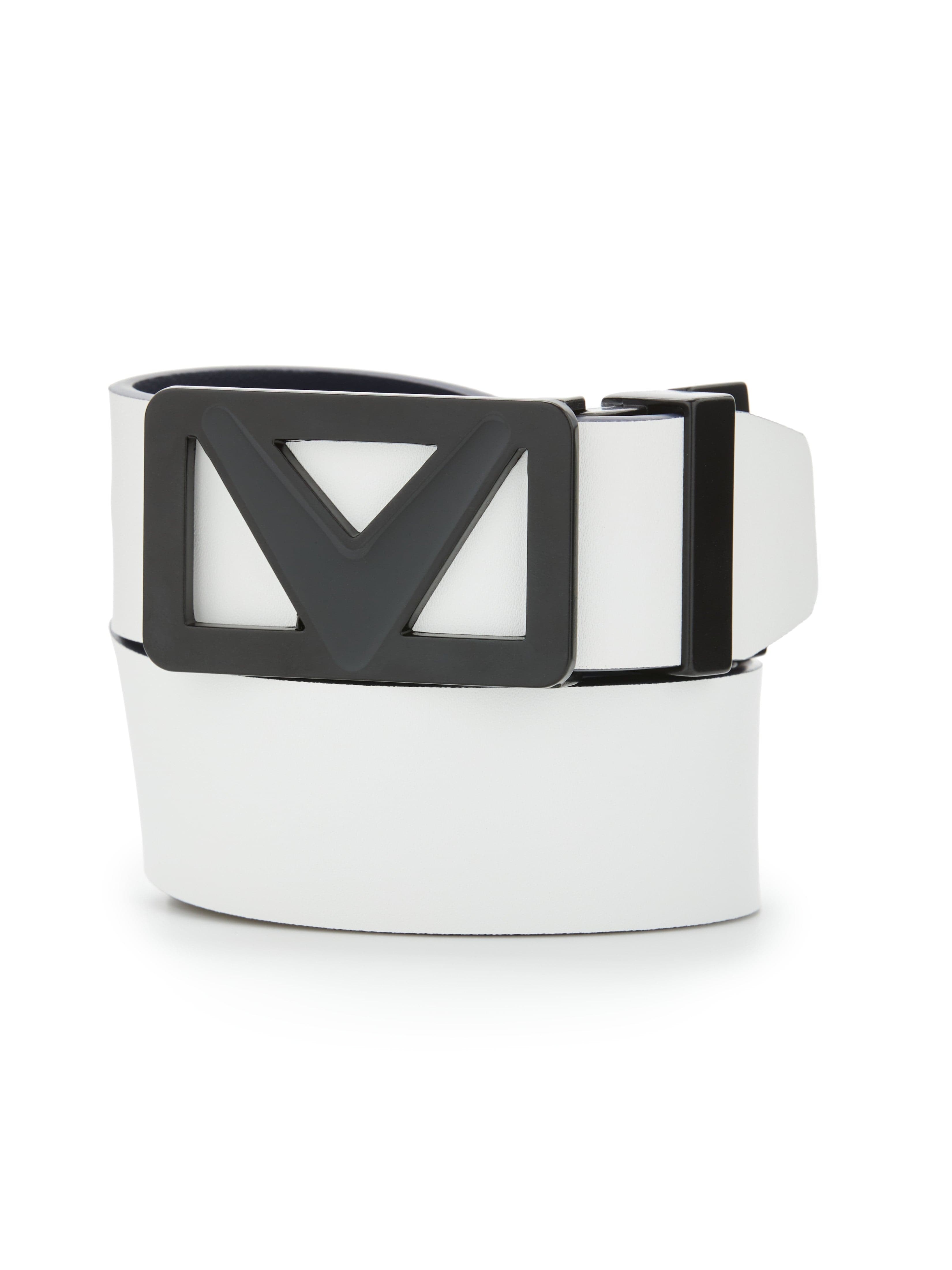 Men's Reversible Belt - Blue & Brown Genuine Leather - Adjustable Dress & Casual Belt for Work, Travel & Everyday Wear