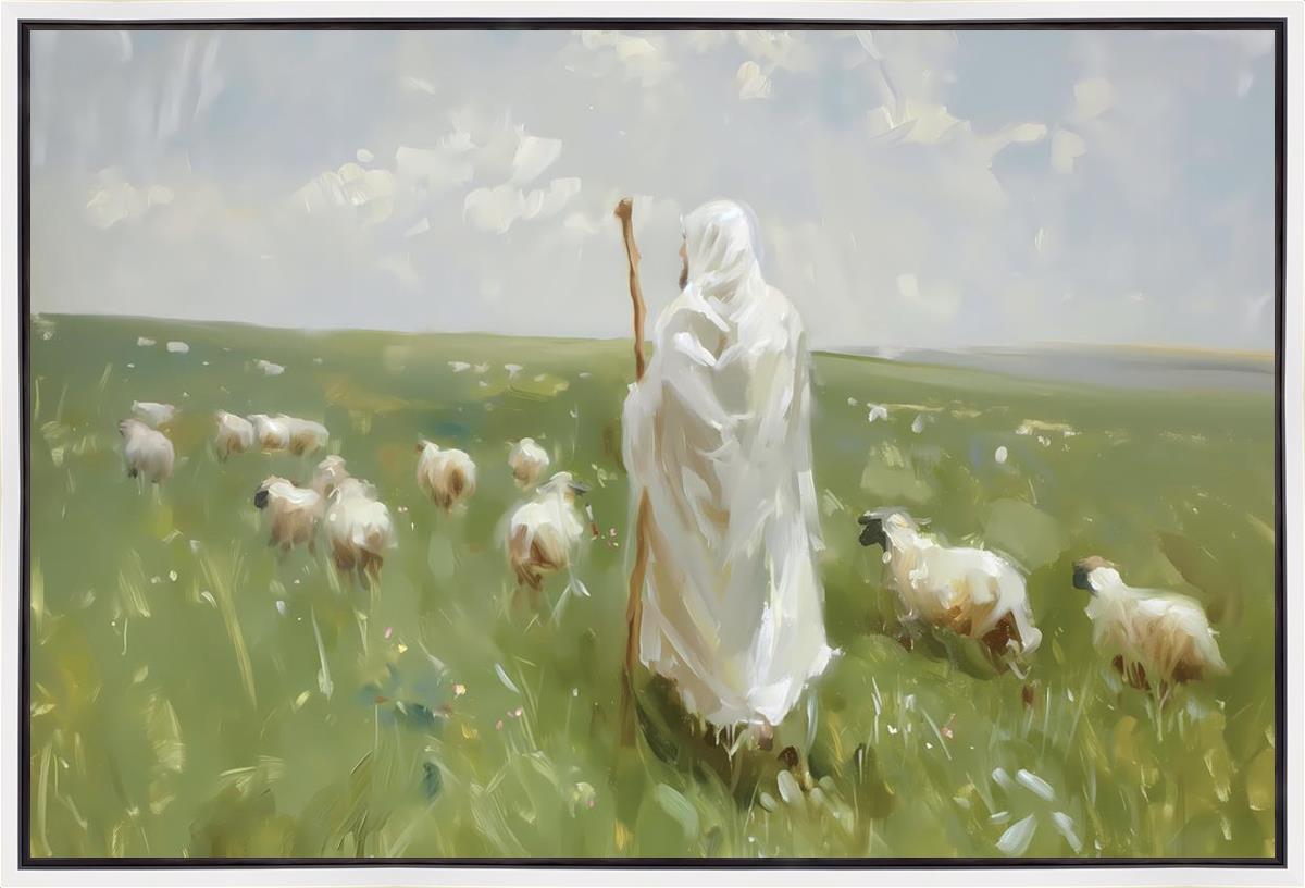 He Leadeth My Soul Gallery Wrap Canvas - Inspirational Christian Wall Art for Home, Church & Office Decor - Perfect for Living Room, Bedroom & Prayer Spaces