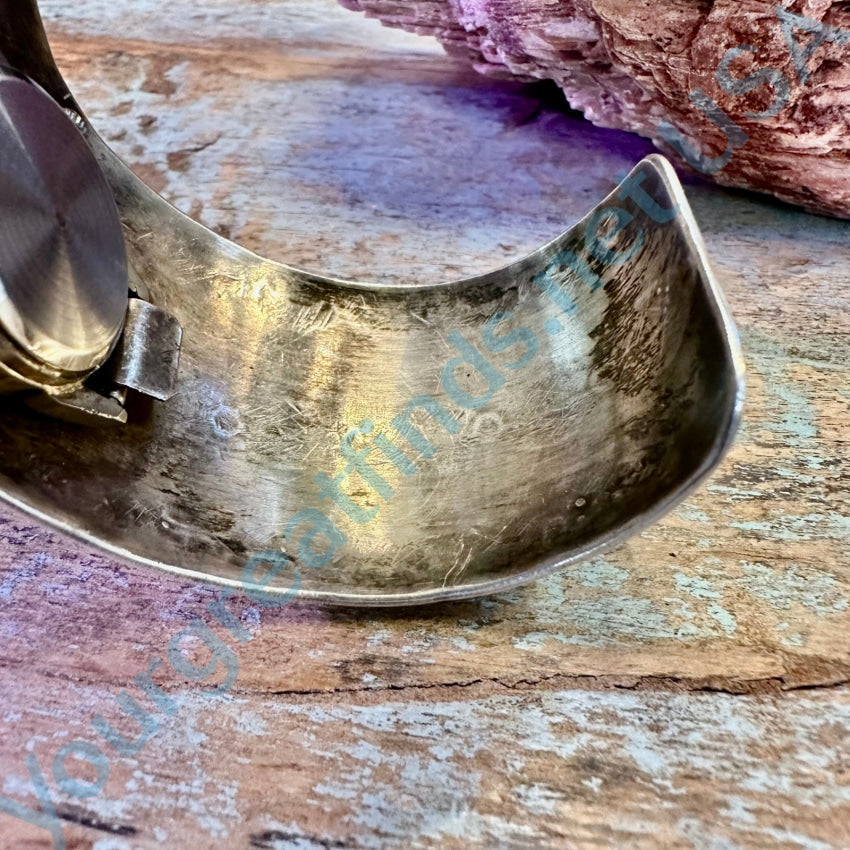 Authentic Sterling Silver Navajo Cuff Watch by Les Baker - Handcrafted Native American Jewelry for Women & Men | Perfect for Western Fashion, Boho Style & Special Occasions