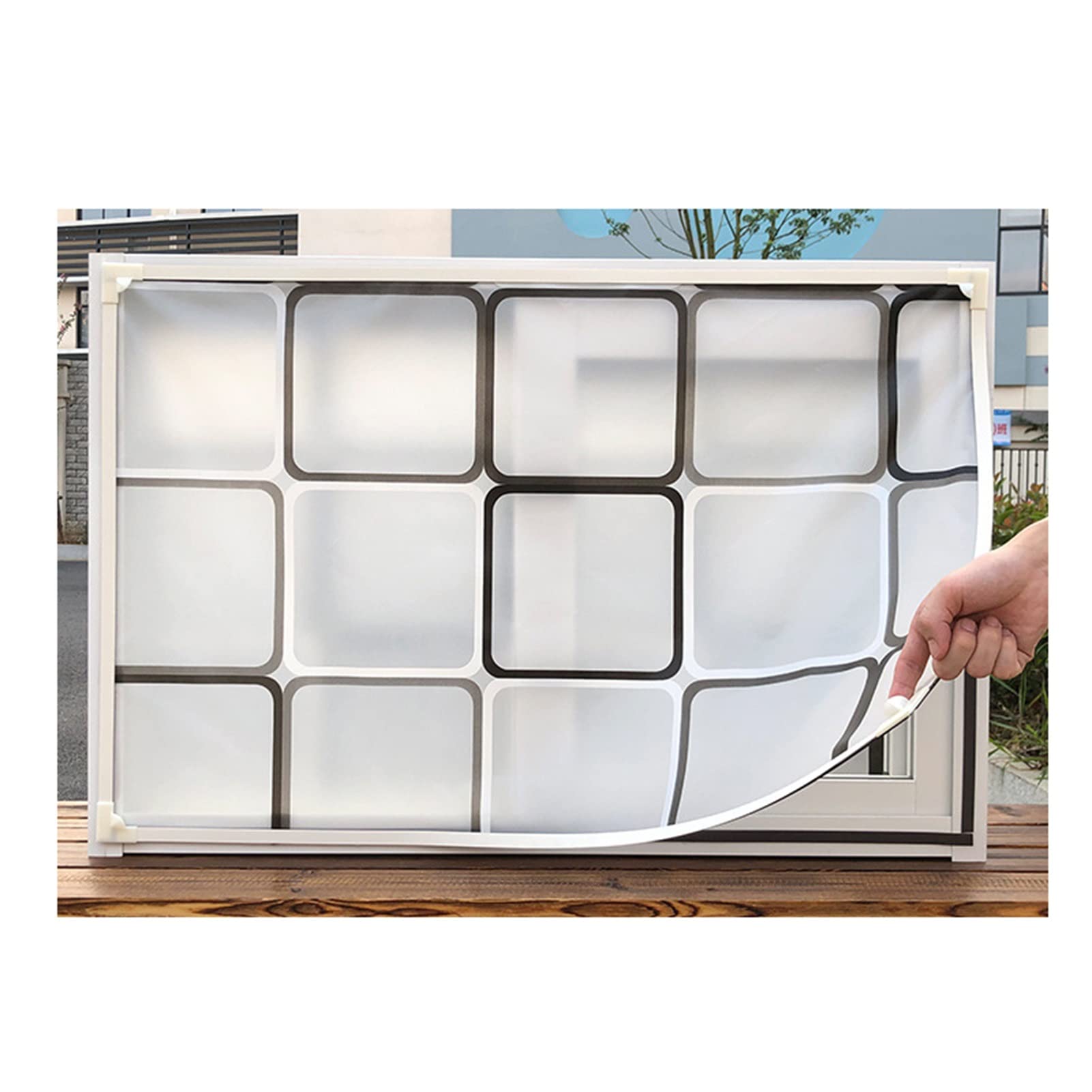 XYUfly20 PVC Window Insulation Film Kit - Anti-Cold, Windproof & Waterproof Secondary Glazing for Winter - Heat Retention, Frost Protection & Energy Saving - Perfect for Homes, Offices and Apartments to Keep Warm in Cold Weather