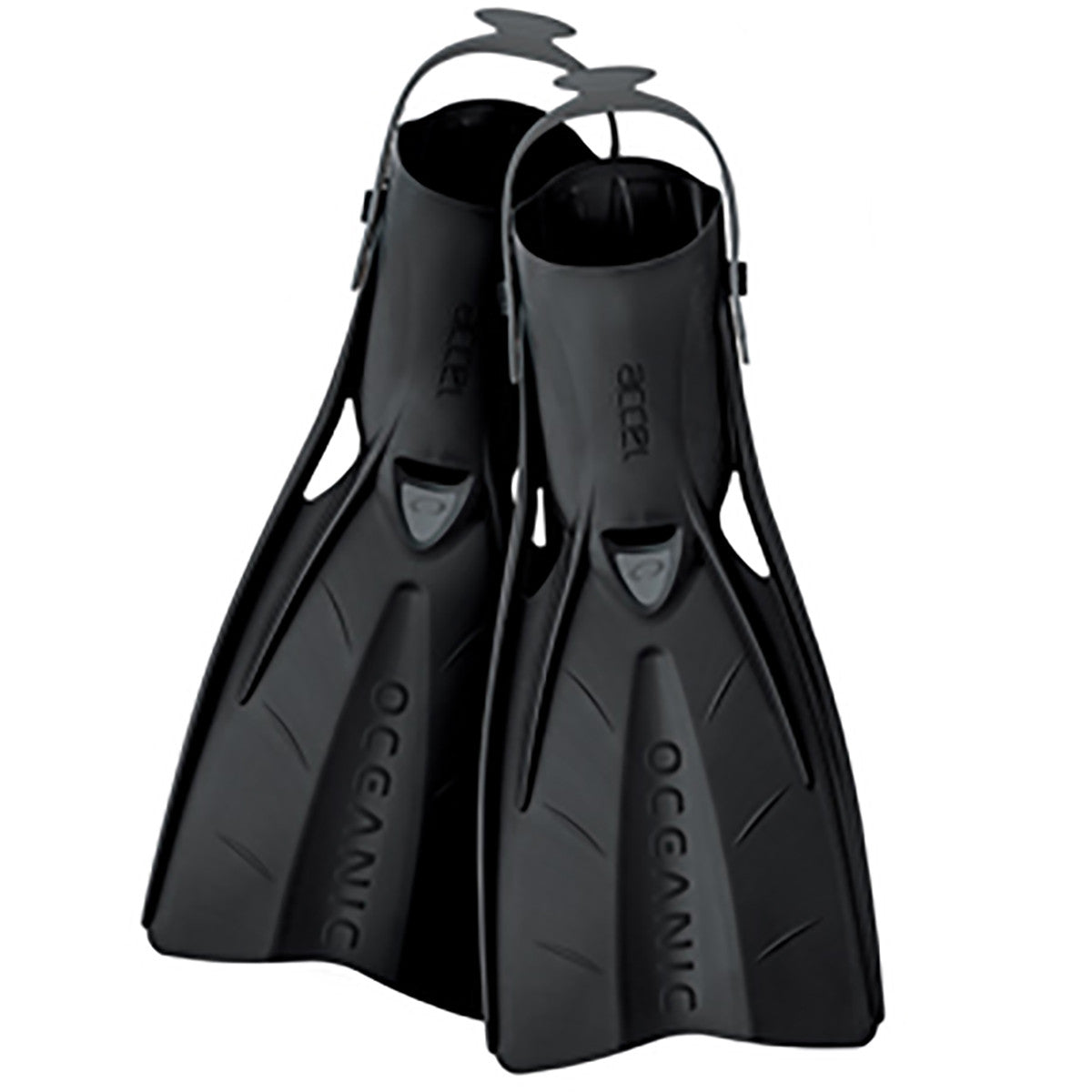 Oceanic Accel Fin OH Black - High Performance Scuba Diving Fins for Spearfishing, Snorkeling & Free Diving - Comfortable & Durable Swim Fins for Men & Women