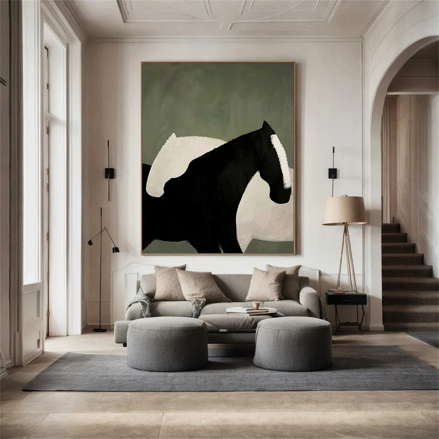 Animal Art Painting #AP033 - Handmade Wildlife Canvas Art for Home & Office Decor - Perfect for Living Room, Bedroom, or Gift