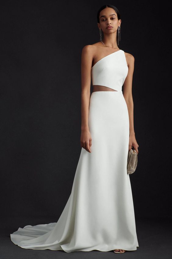 Jenny Yoo Blanca Wedding Gown - Elegant A-Line Bridal Dress with Lace Details | Perfect for Beach, Church & Formal Weddings