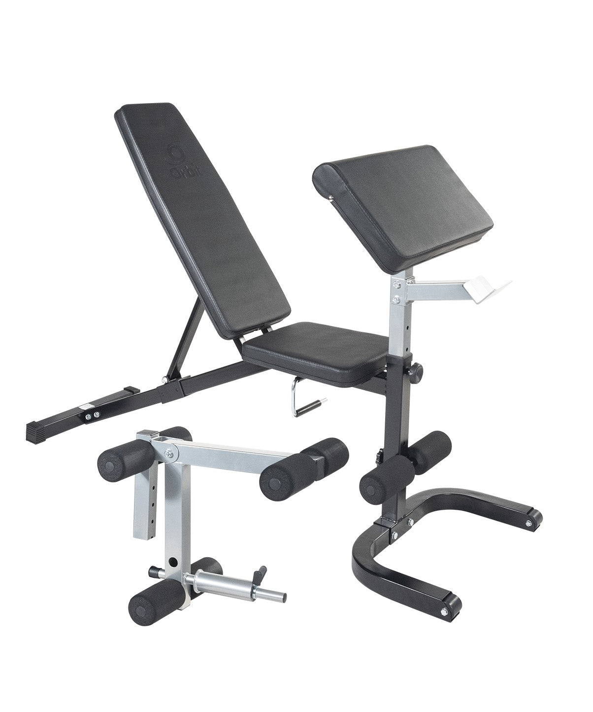 Adjustable Weight Bench with Leg Developer & Arm Curl Attachments - Flat/Incline/Decline FID 3-in-1 Workout Bench for Home Gym Strength Training | Perfect for Full-Body Exercises & Muscle Building