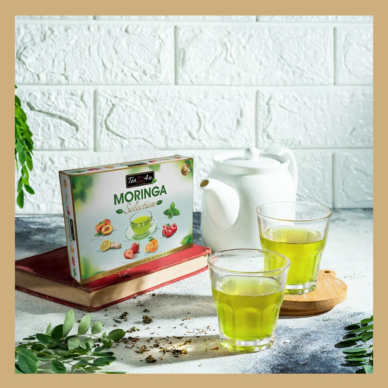 Organic Moringa Oleifera Energy Tea Bags - 25 Count, Natural Flavorful Blended Herbal Tea with Freshness & Distinct Taste | Boost Energy, Focus & Wellness | Perfect for Morning, Afternoon & Office Use
