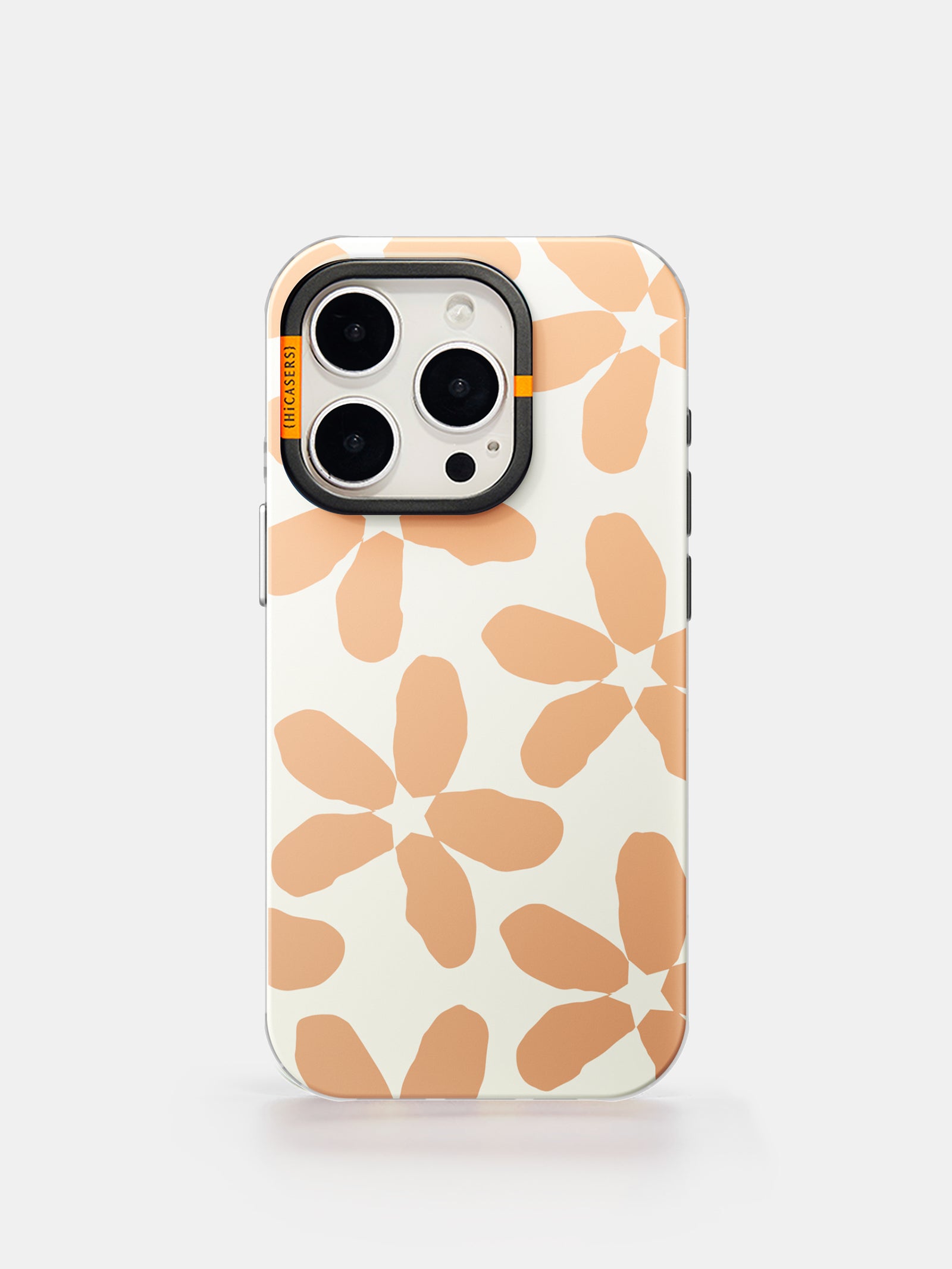 Starry Blossom Orange Phone Case - Cute Floral Design Protective Cover for iPhone & Samsung - Perfect for Everyday Use, Travel & Gifting