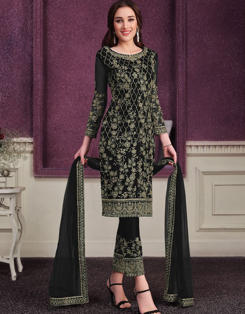 Elegant Black Pant Style Suit Butterfly Net - Perfect for Wedding, Party, and Formal Events