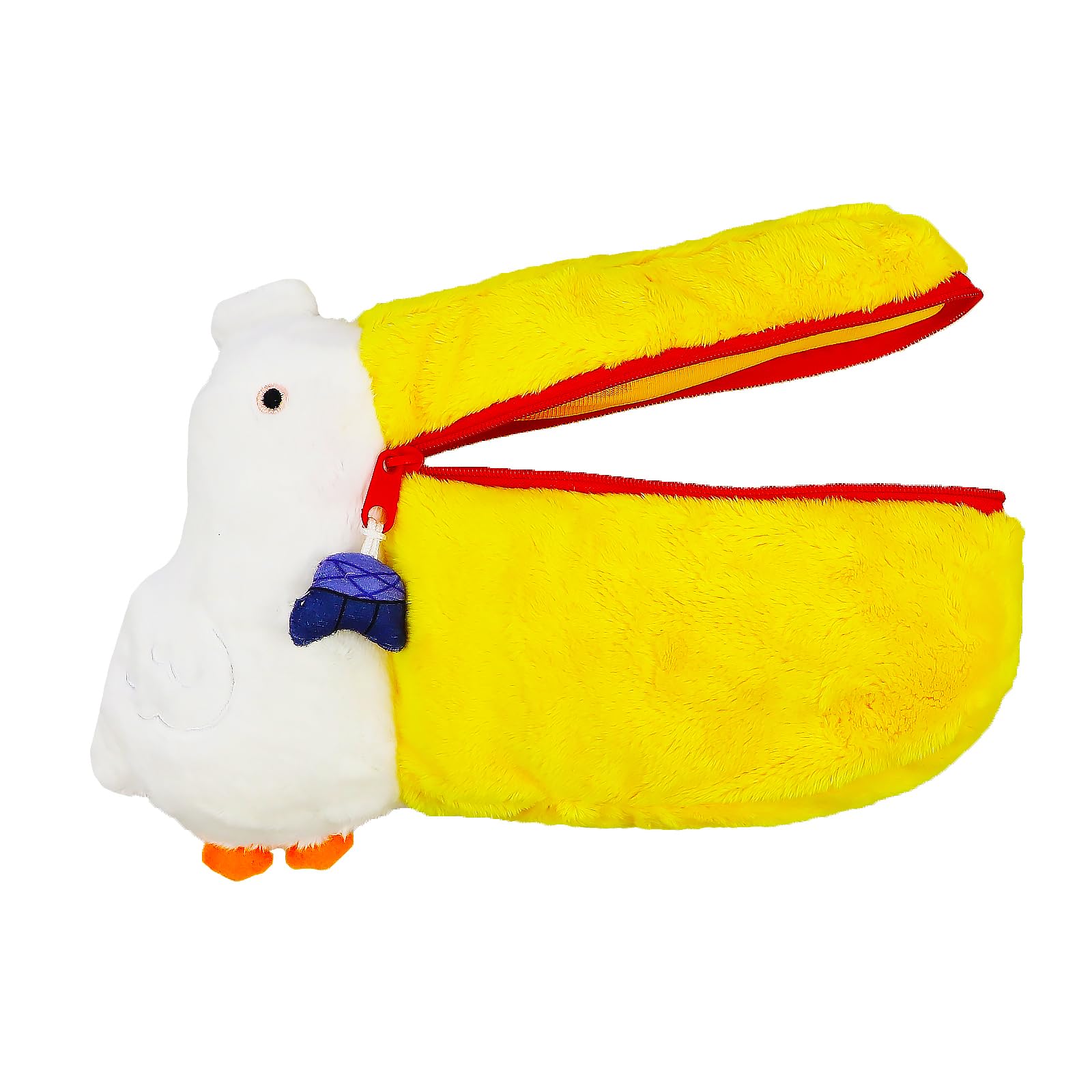 **Pelican Zipper Pouch Bag - Soft Makeup Cosmetic & Headphone Storage Bag for Women & Girls - Cute Small Handbag for Toiletries, Tools, Travel & Office Use - Perfect for Home, Work & On-the-Go**