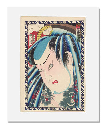 Toyohara Kunichika Woodblock Print - Actor Otani Tomoemon V as Danshichi | Japanese Ukiyo-e Art | Home & Office Wall Decor | Perfect for Art Collectors & Traditional Japanese Culture Enthusiasts