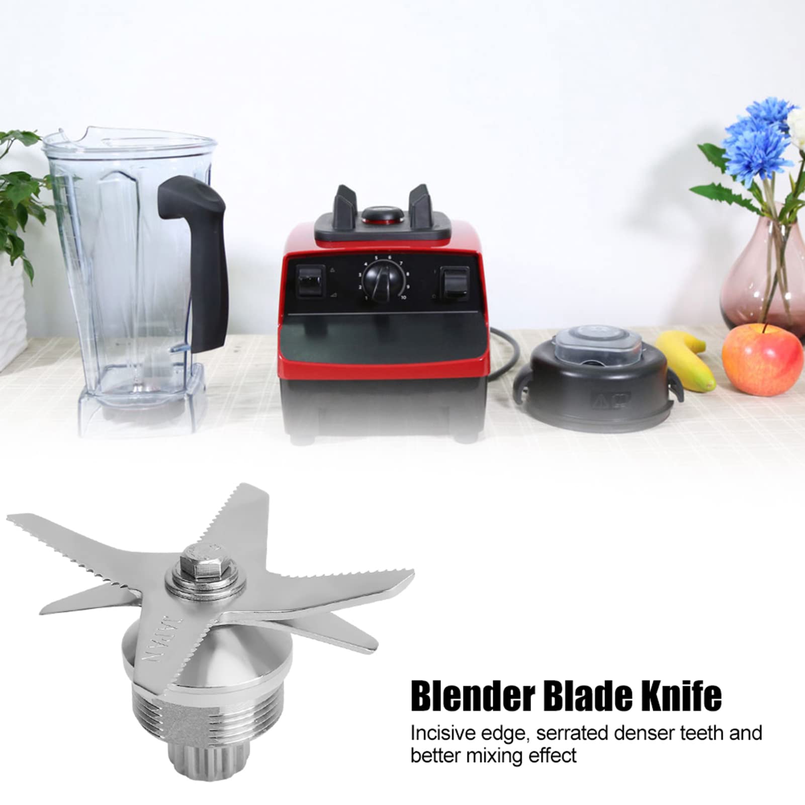 Premium Stainless Steel Blender Blade Replacement for Vitamix 5200 - Heavy Duty Mixing & Cutting Blade Assembly - Perfect for Smoothies, Juicing, and Food Prep