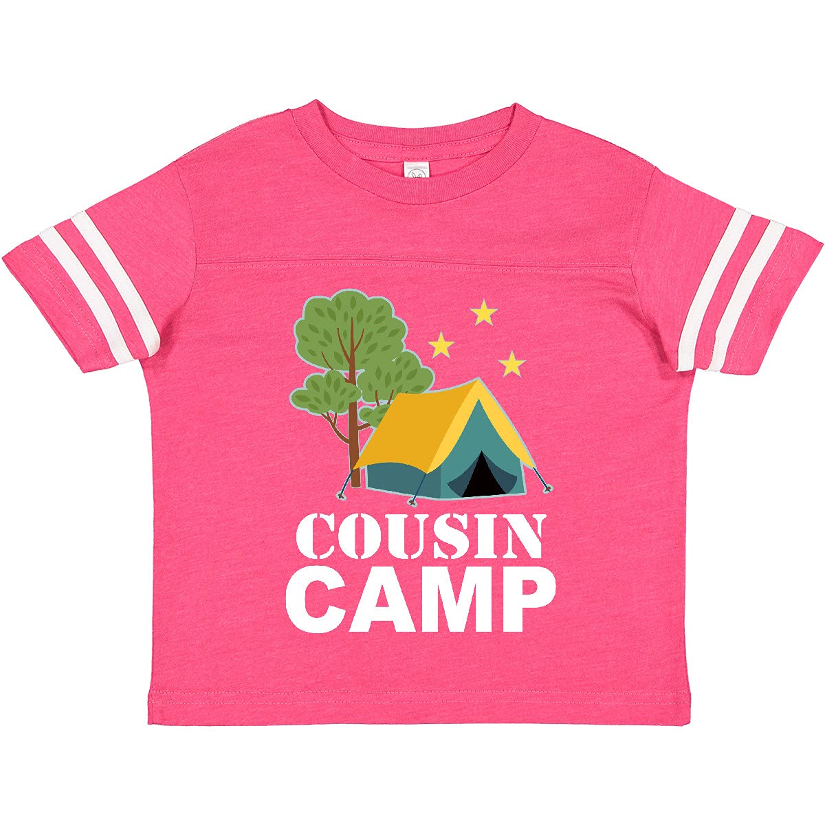 Inktastic Cousin Camp Toddler T-Shirt - Fun Kids Camping Tee for Boys & Girls - Soft Cotton Summer Camp Shirt for Toddlers - Perfect for Family Reunions, Outdoor Adventures & Summer Activities