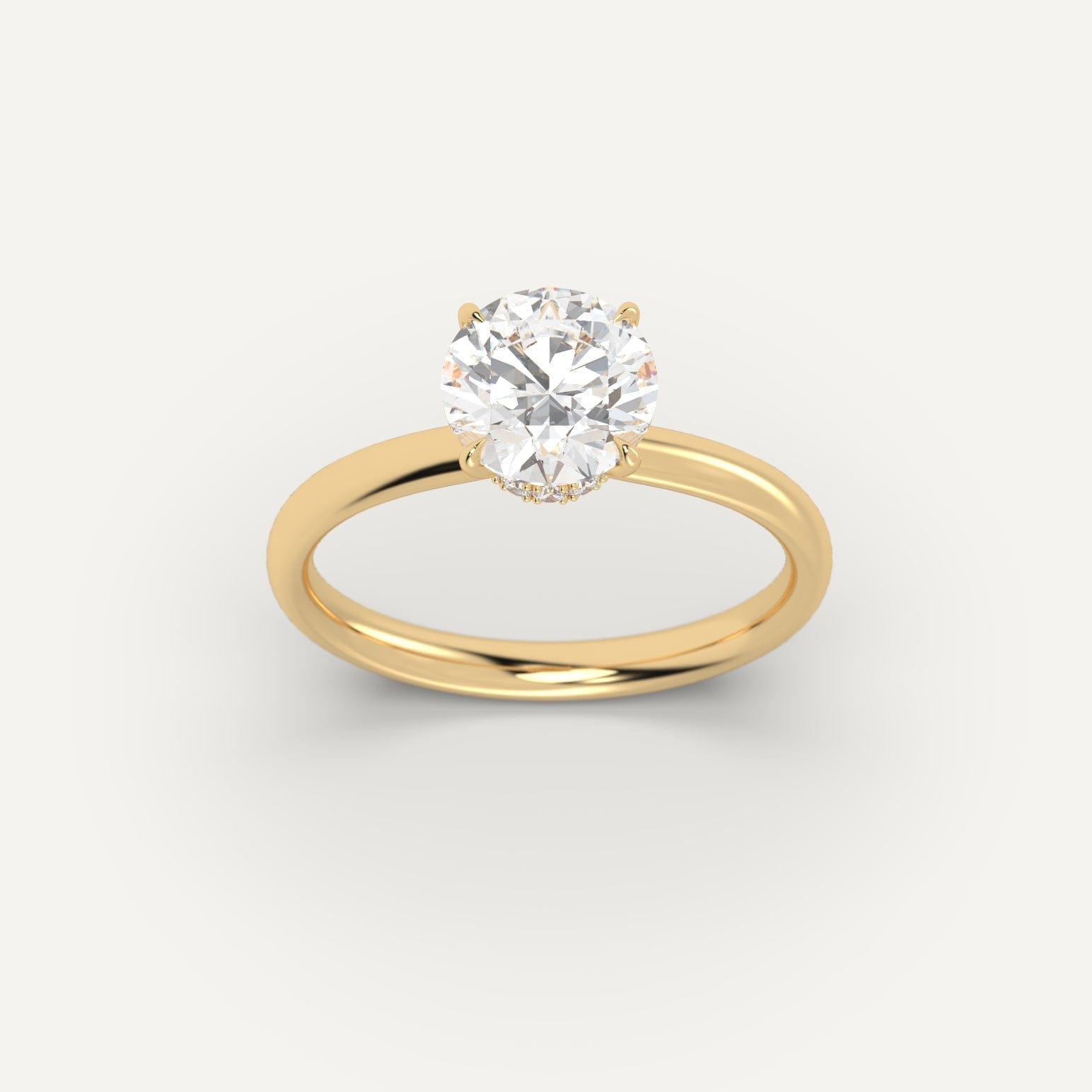 2 Carat Round Cut Diamond Ring for Women - 14K White Gold Engagement & Wedding Band - Perfect for Proposals, Anniversaries, and Special Occasions
