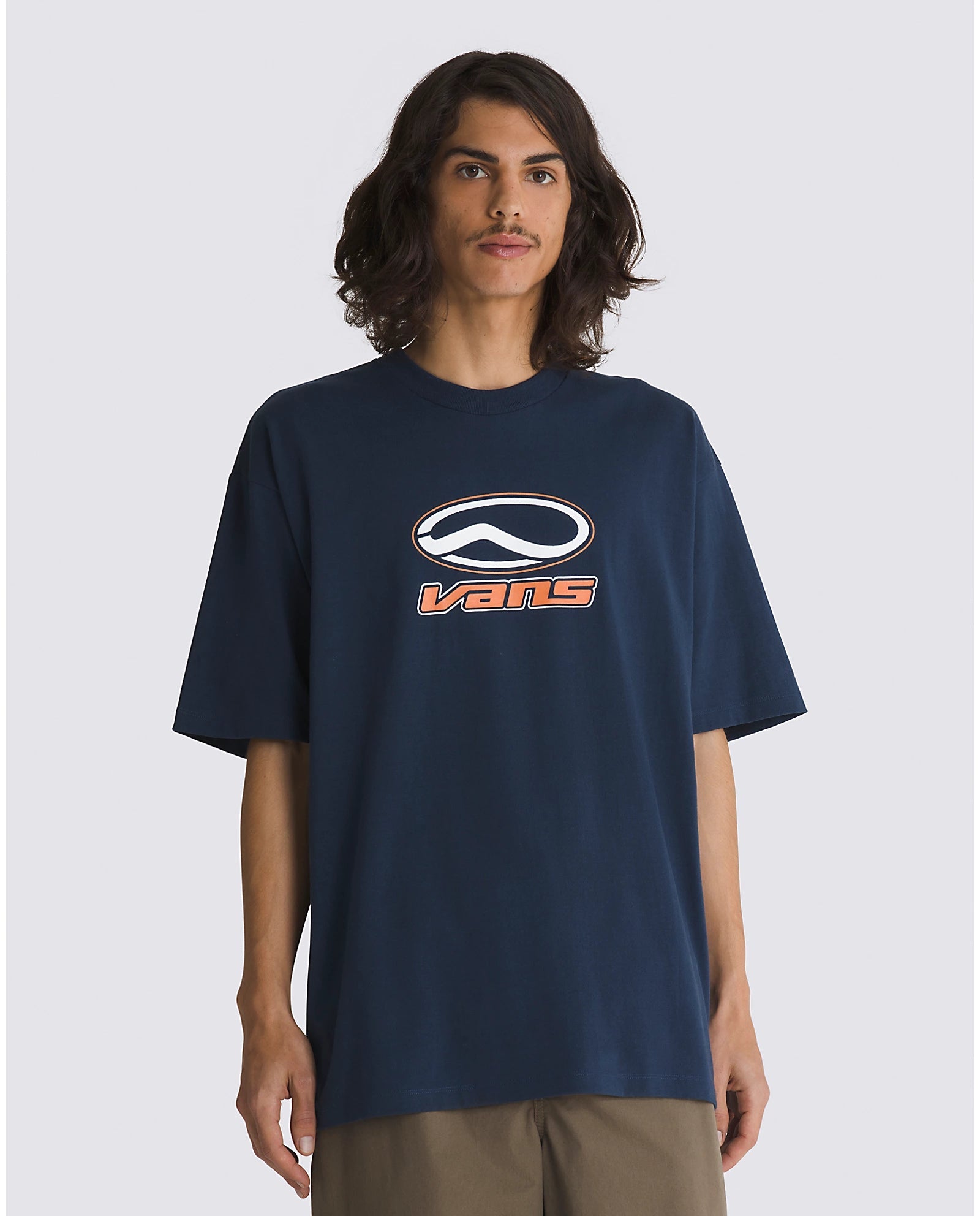 VANS Off The Wall Loose Fit Skate Classics T-Shirt Dress in Blue - Casual Streetwear for Women | Perfect for Skateboarding, Music Festivals & Everyday Wear