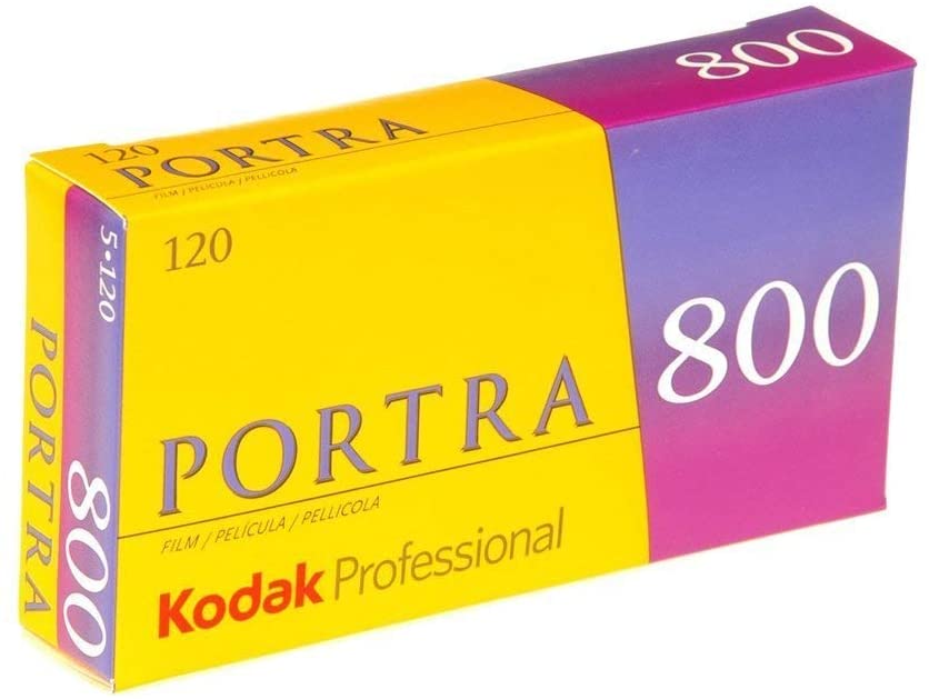 KODAK PROFESSIONAL PORTRA 800 120 Film 5 Pack - High-Speed Color Negative Film for Portraits, Weddings & Low-Light Photography
