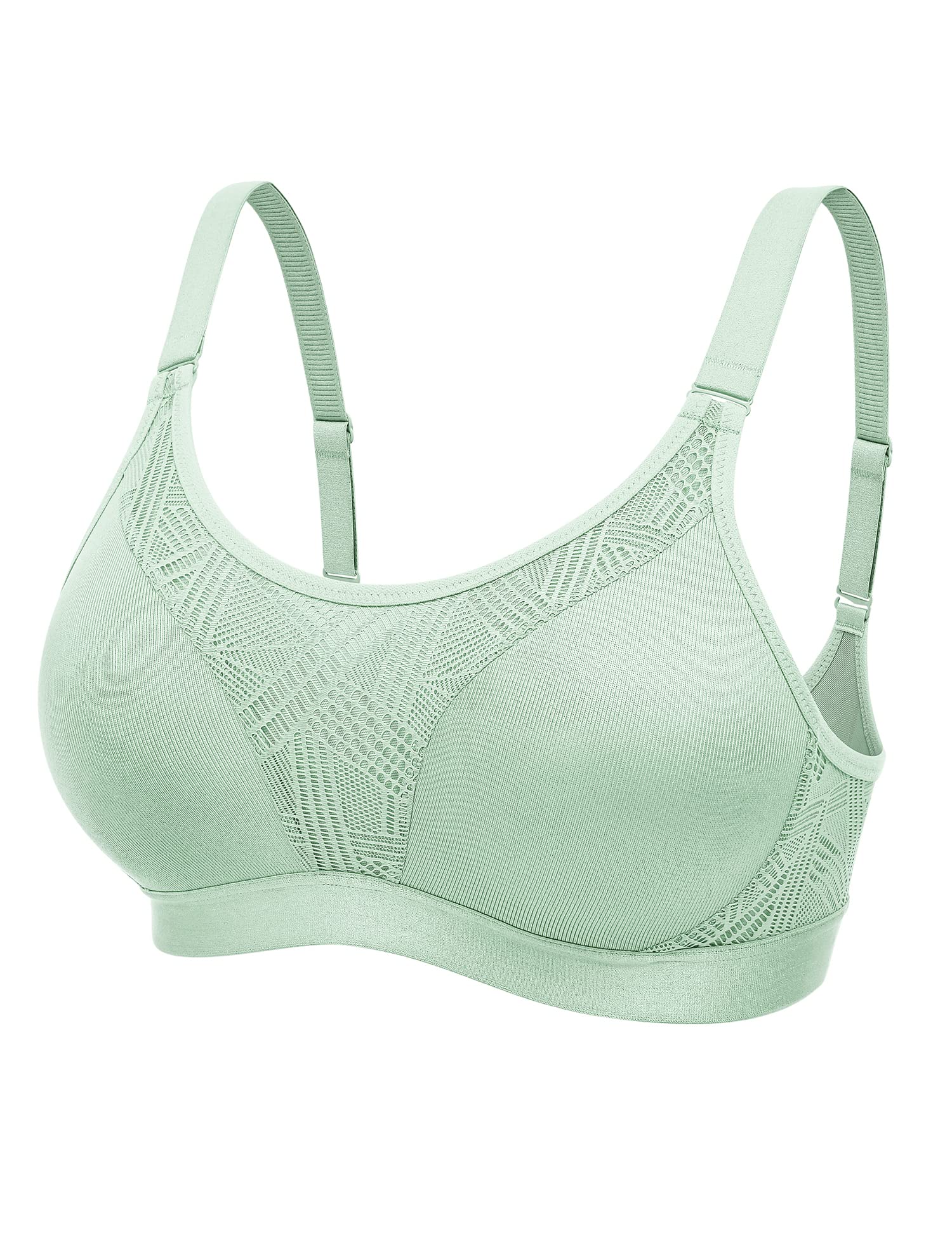 Plus Size Wirefree Sports Bras for Women - Yoga & Workout Support