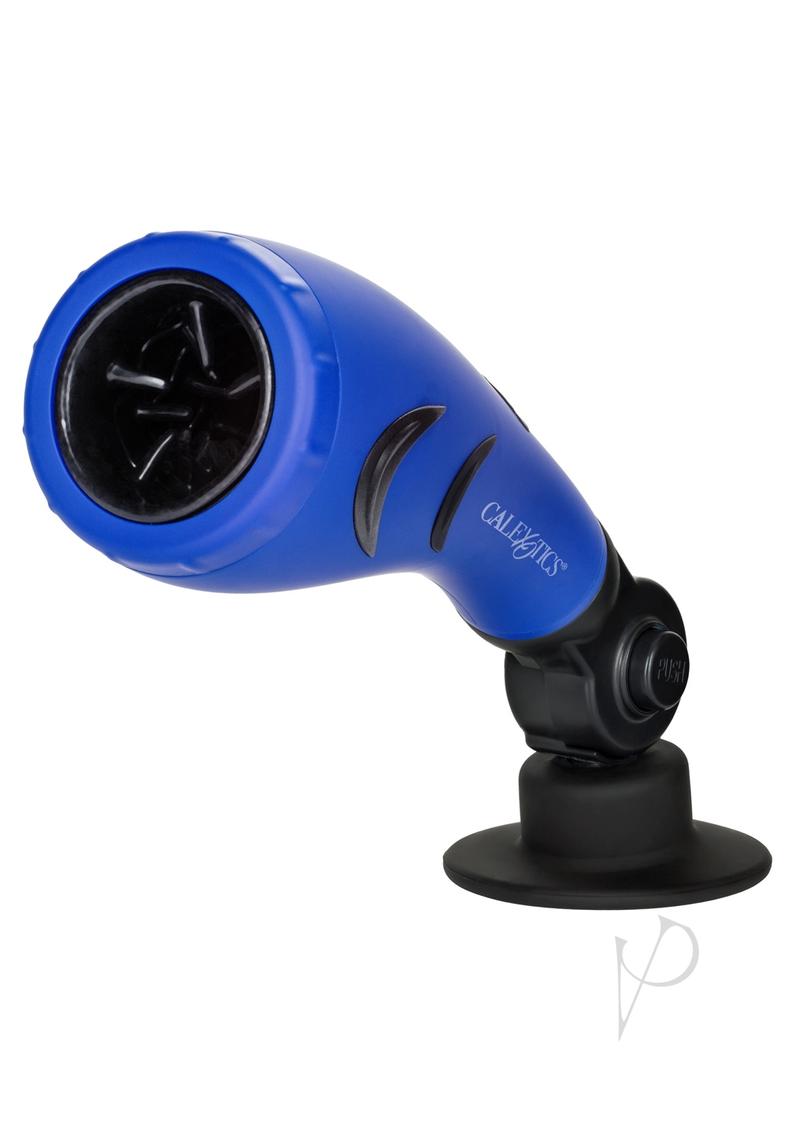 Apollo Hydro Power Stroker - 9.25 Inch Waterproof Silicone Masturbator for Men (Blue) - Perfect for Shower, Travel & Discreet Solo Pleasure