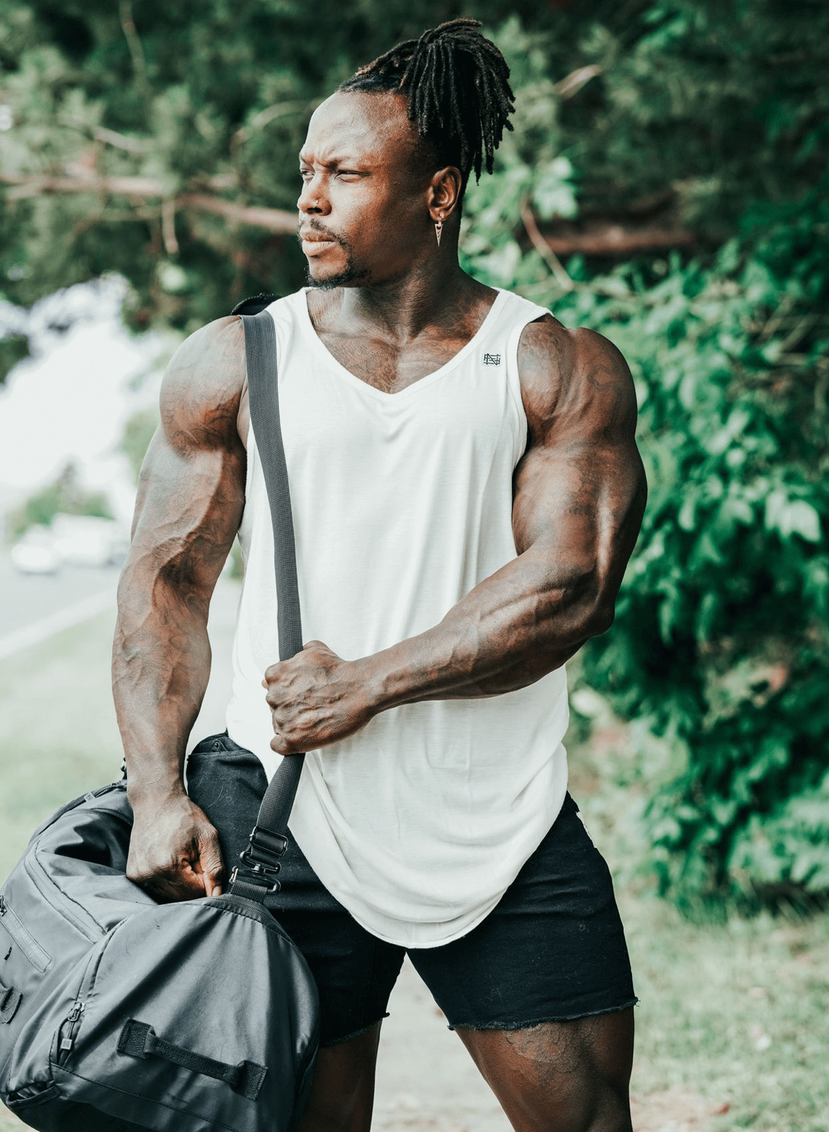 MOTO TANK White - Premium Motorcycle Tank Bag with Waterproof Design - Perfect for Harley, Honda, Yamaha & Other Cruiser Bikes - Ideal for Long Rides, Commuting & Road Trips