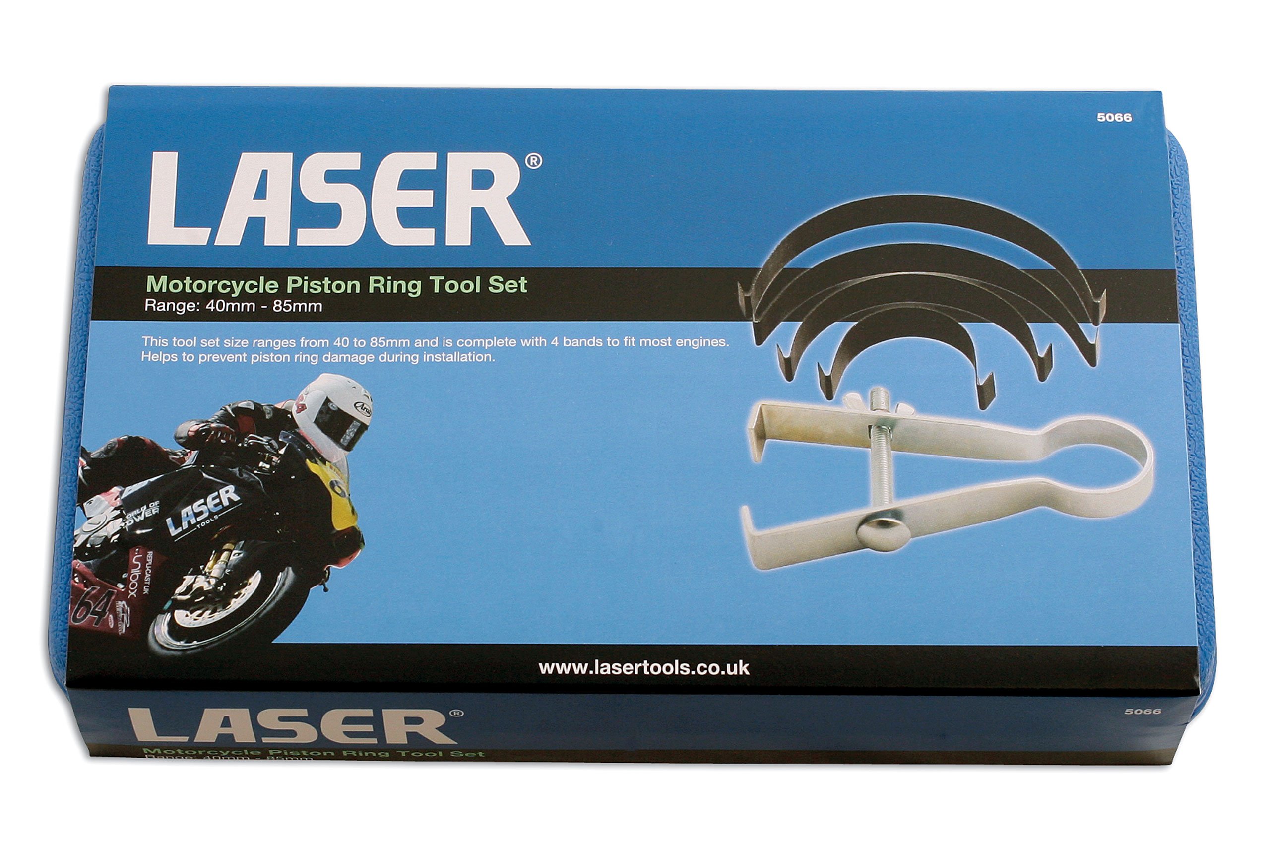 Laser 5066 Motorcycle Piston Ring Tool Set - Professional Engine Repair Kit for Harley, Honda, Yamaha - Perfect for DIY Mechanics & Motorcycle Maintenance