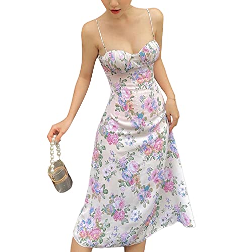 K-white Floral Dress