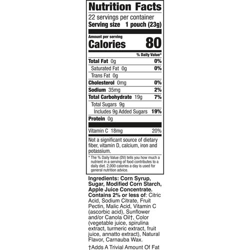 Betty Crocker Minecraft Fruit Flavored Snacks for Kids - Fat Free, Gluten Free, 17.6 oz Value Pack (22 Pouches) - Perfect for School Lunches, Birthday Parties & Gaming Snacks