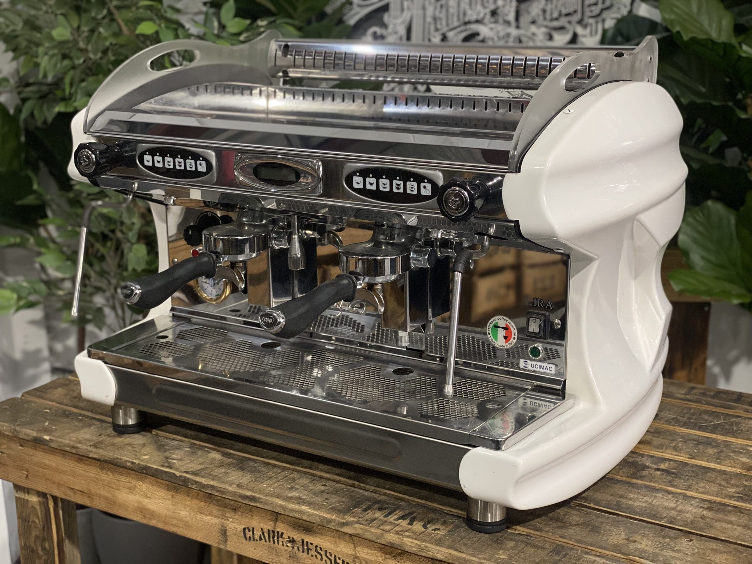 BFC Lira 2 Group White Commercial Espresso Machine - Professional Coffee Maker for Cafes, Restaurants & Offices | Perfect for High-Volume Brewing & Latte Art