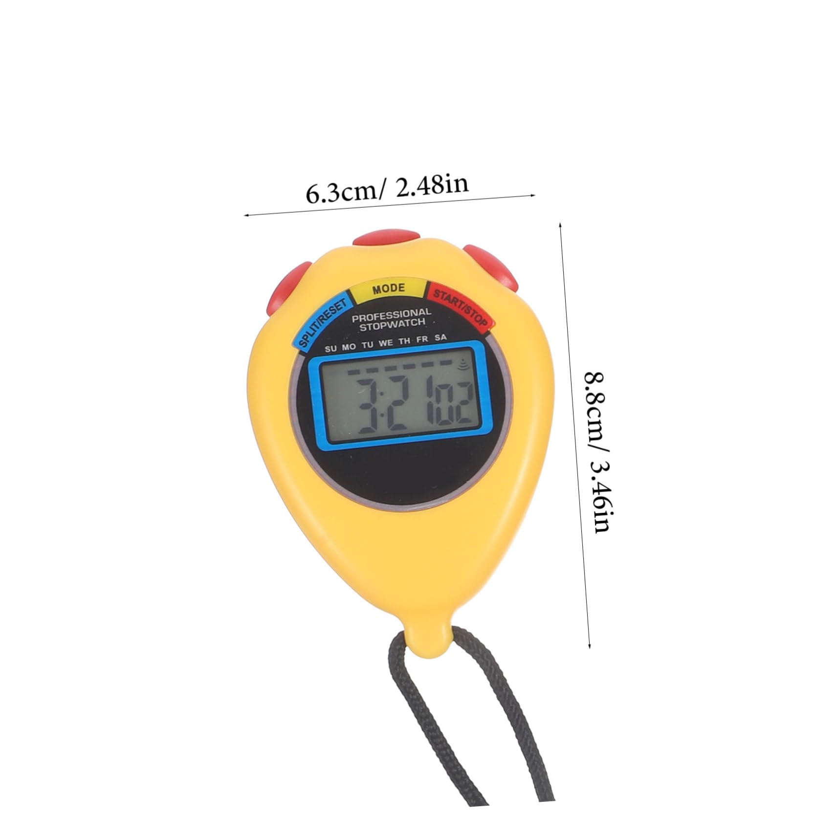 BELLIFFY Digital Sports Stopwatch - 2 Pack Multi-Function Running Timer with Chronograph for Fitness Training, Track & Field, Swimming | Portable Electronic Stopwatch for Coaches, Athletes & Gym Workouts