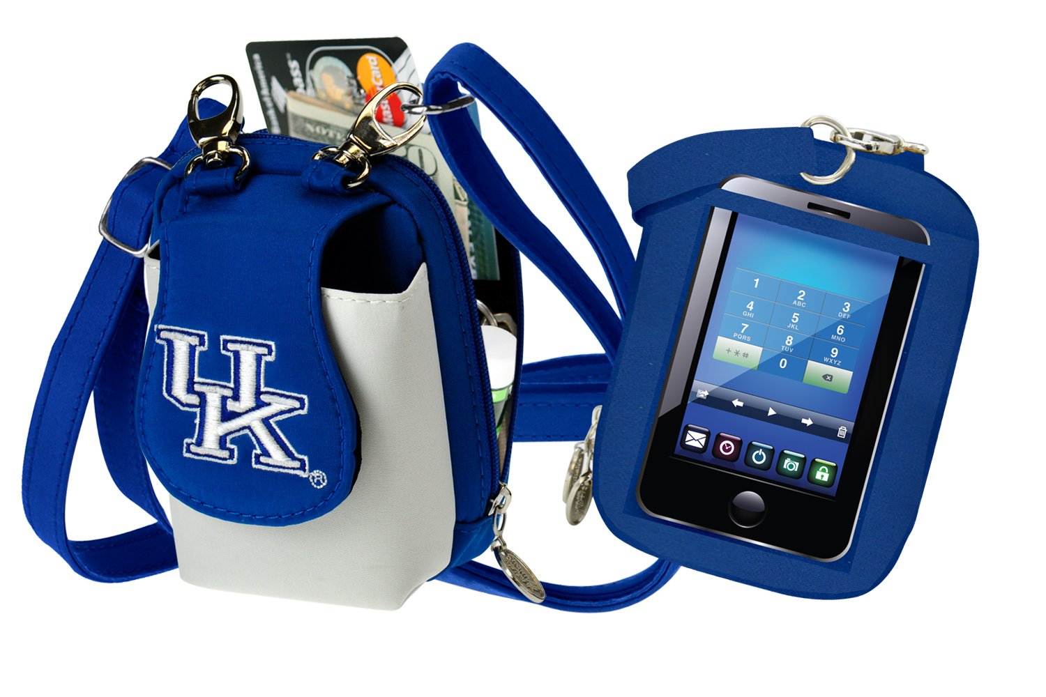 NCAA Kentucky Wildcats Crossbody Purse with Touch ID - Stylish & Secure for Game Day, Travel, and Everyday Use