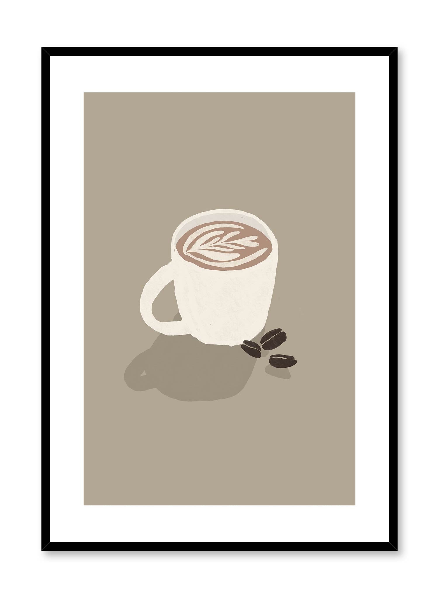 Latte Art Poster - Premium Coffee Wall Decor for Home, Cafe & Office - Perfect for Baristas & Coffee Lovers