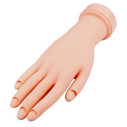 LE Movable Soft Practice Hand for Nail Art Training - Realistic Mannequin Hand for Nail Tech Students & Beginners - Perfect for Salon Practice, Nail Extension, Gel Polish & Acrylic Application Training