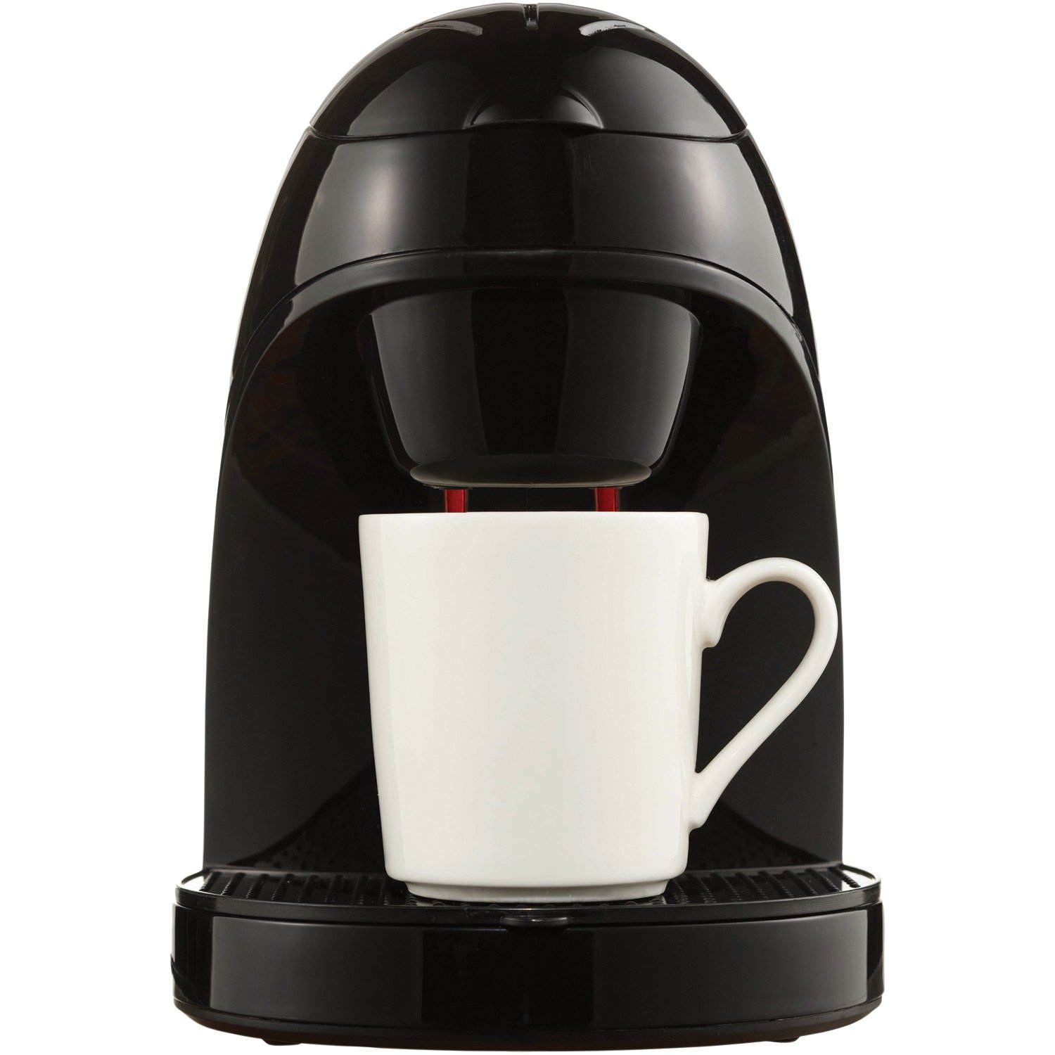 Premium Brentwood Single Serve Coffee Maker with Travel Mug - Fast Brewing, Compact Design for Home, Office & Travel - Black