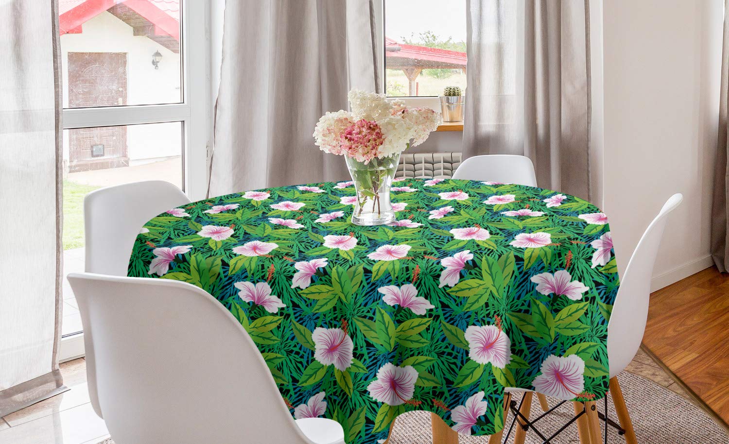 Ambesonne Exotic Round Tablecloth - 60