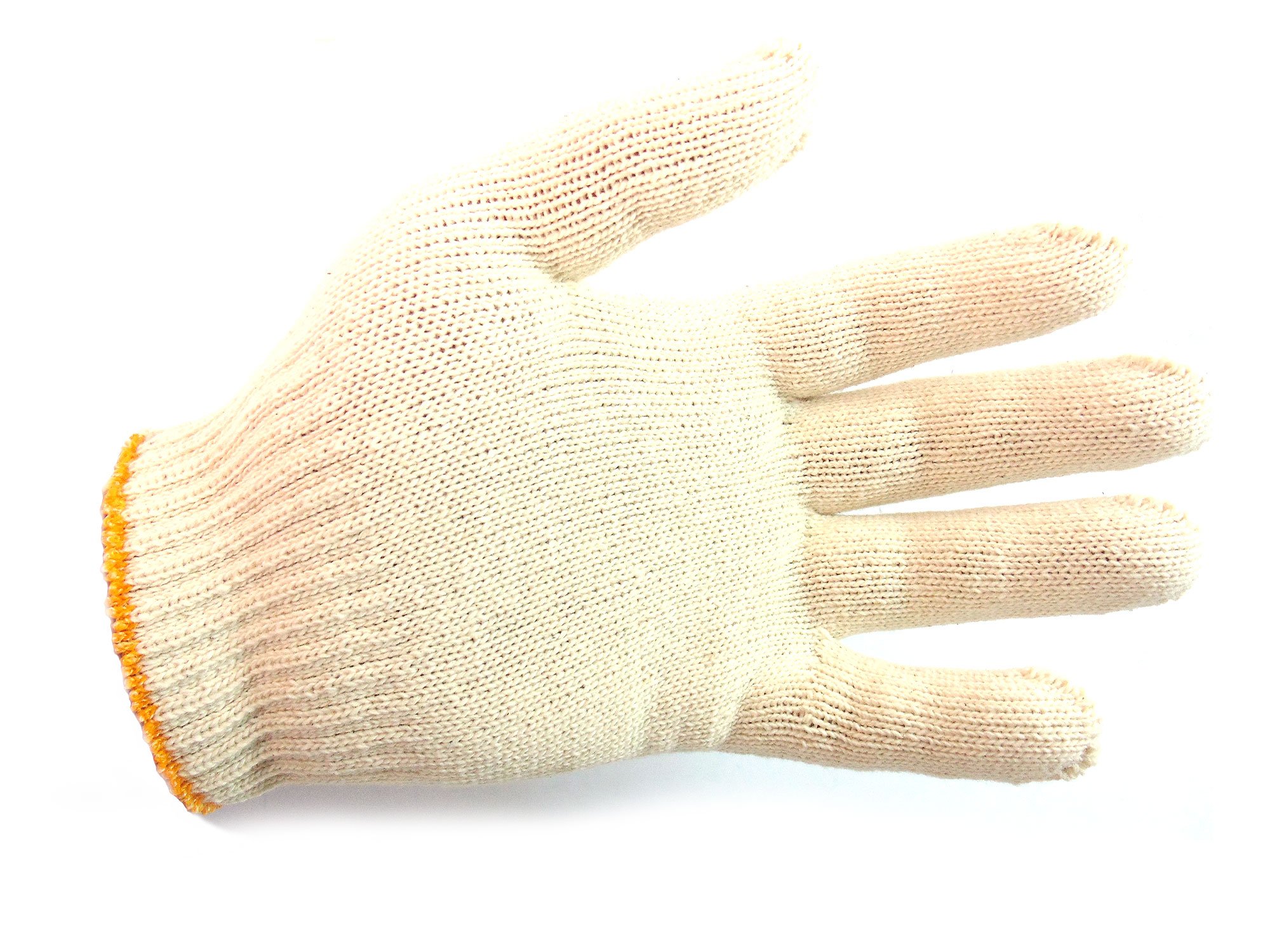 BG White Poly Cotton String Knit Work Gloves - Durable & Breathable Korean-Made Safety Gloves (240 Pairs) - Ideal for Construction, Gardening, and DIY Projects