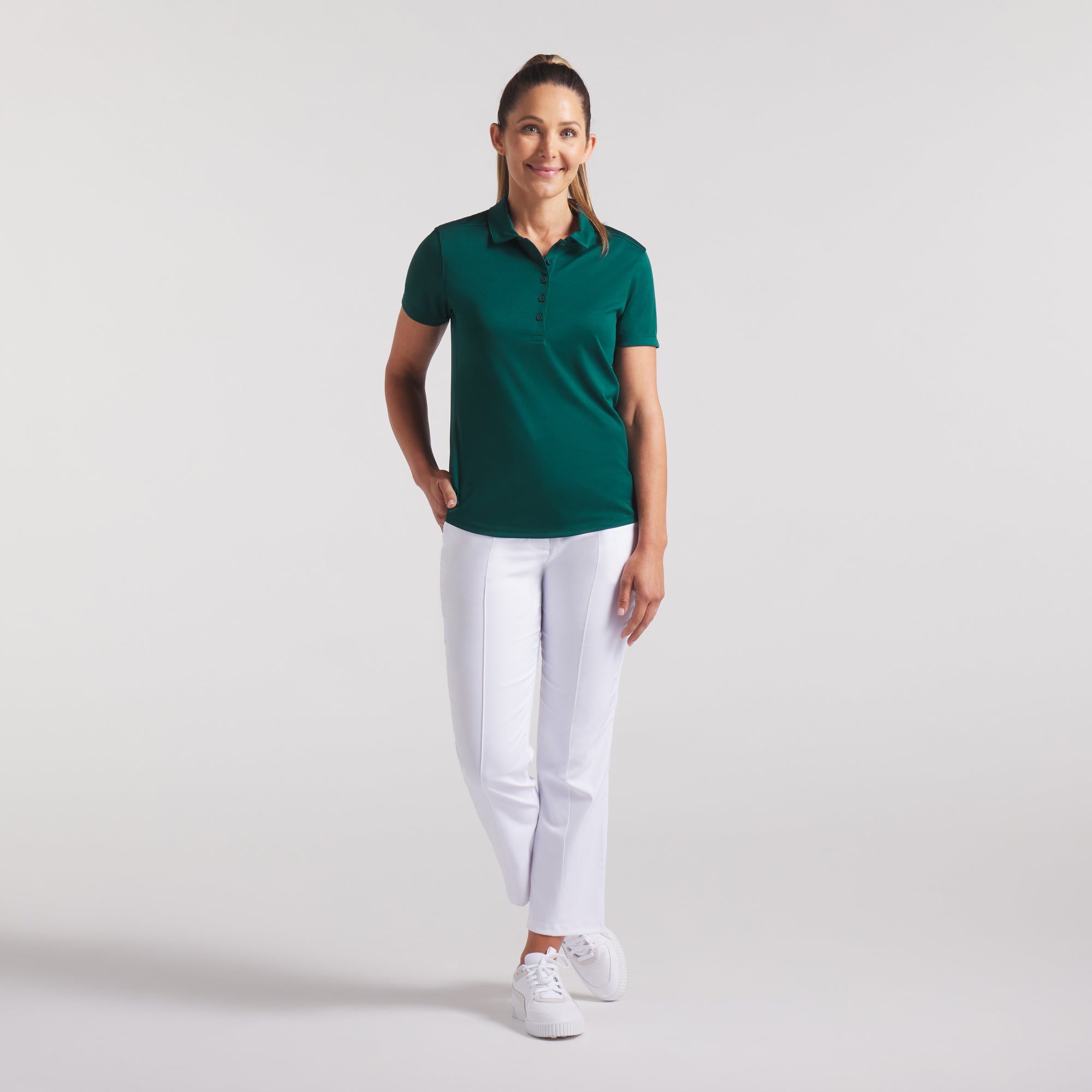Women's Pure 2.0 Golf Polo Shirt - Breathable Moisture-Wicking Performance Top for Golf & Outdoor Activities