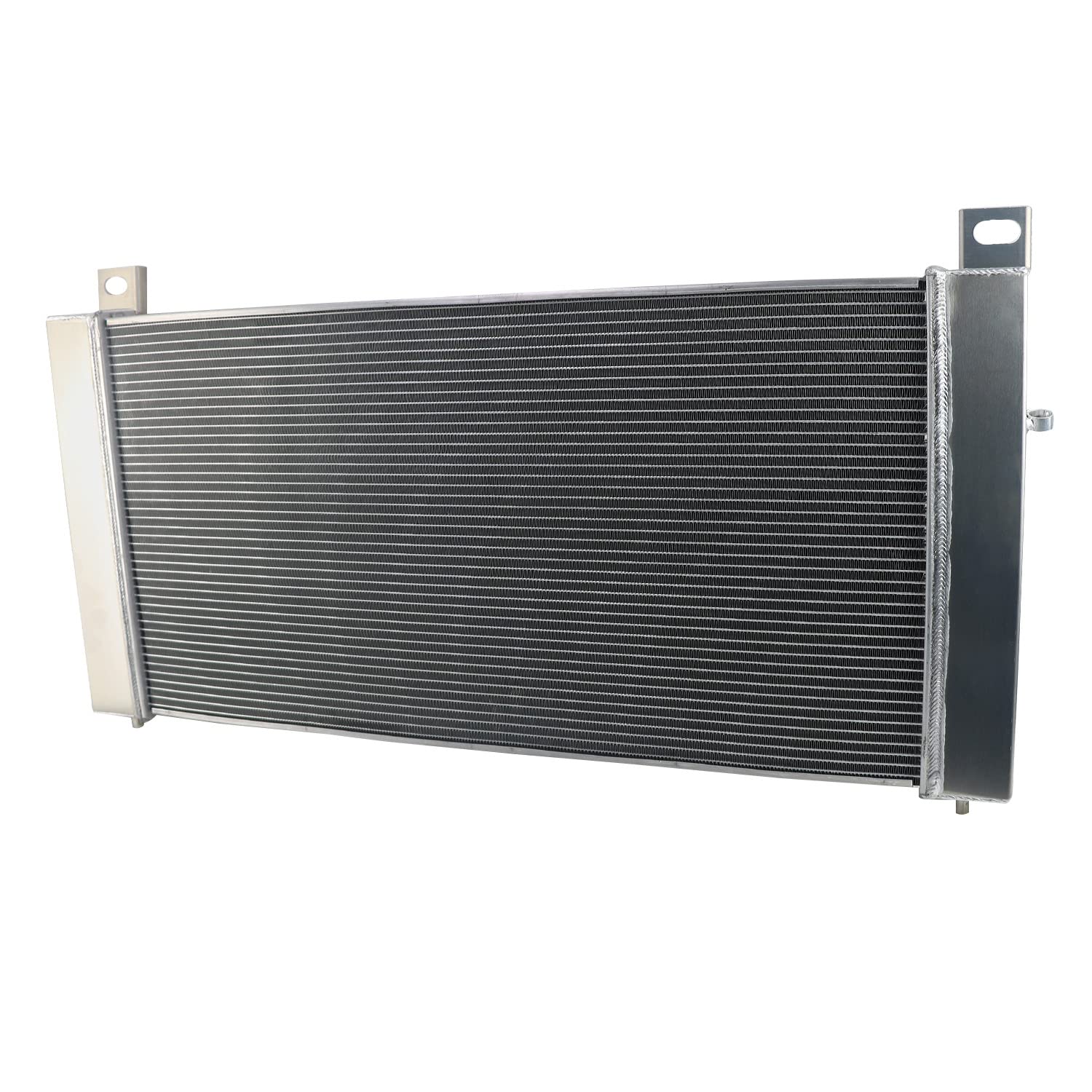 ECMRAD 3-Row Aluminum Radiator Cooling Fan Shroud Kit for 1999-2014 Chevy Silverado 1500/2500, Suburban, Tahoe & GMC Yukon with 4.8L 5.3L 6.0L V8 Engines - Improved Engine Cooling for Towing, Off-Road & Hot Weather Driving (Part# CU2370)