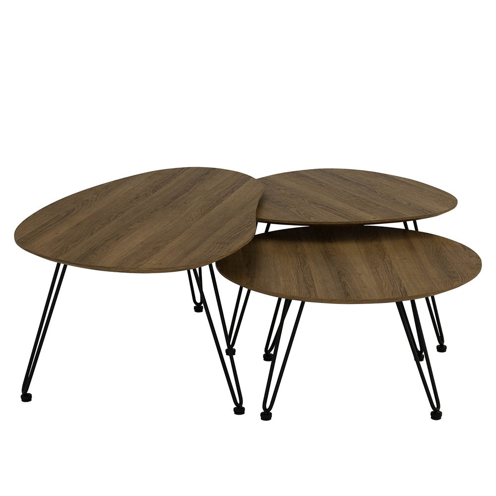 CORWIN Large Coffee Table 109cm - Solid Walnut Wood Modern Living Room Center Table for Home Decor & Entertaining