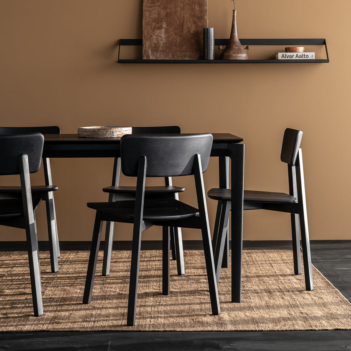 Casale Dining Chair - Modern Wooden Kitchen Chairs Set of 2, Comfortable Upholstered Seats for Dining Room, Kitchen, Breakfast Nook & Home Decor
