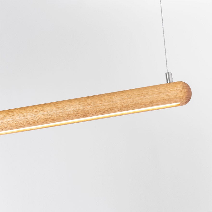 2BY4 Round Edge LED Linear Pendant Light - Modern Dimmable Fixture for Kitchen Island, Dining Room & Office Lighting